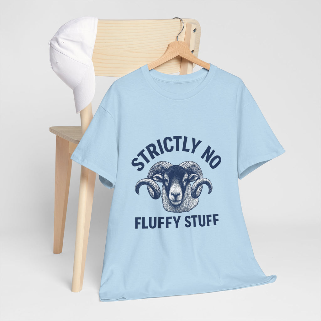 Short-Sleeve Tee — "Strictly No Fluffy Stuff" Ram Graphic T-Shirt