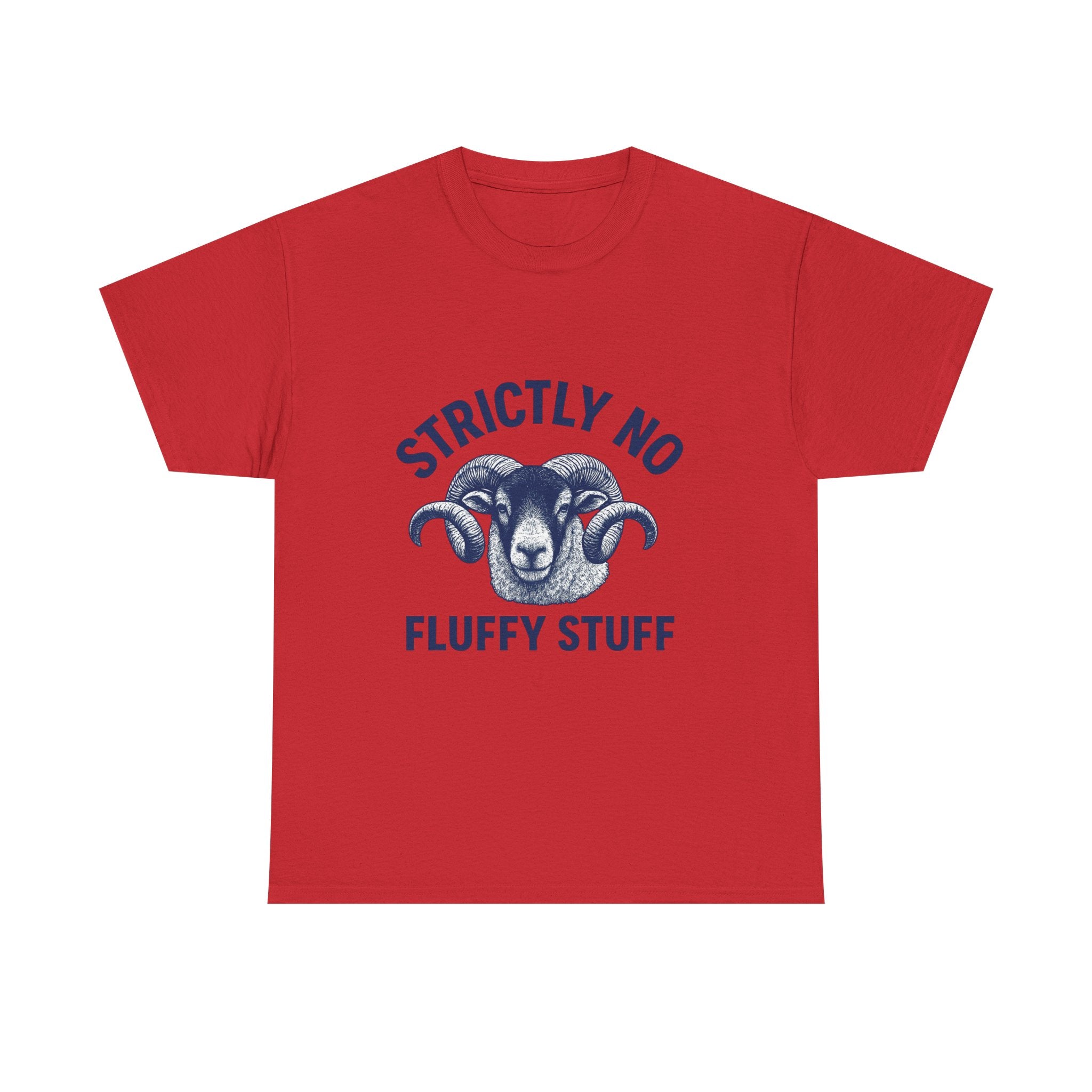Short-Sleeve Tee — "Strictly No Fluffy Stuff" Ram Graphic T-Shirt