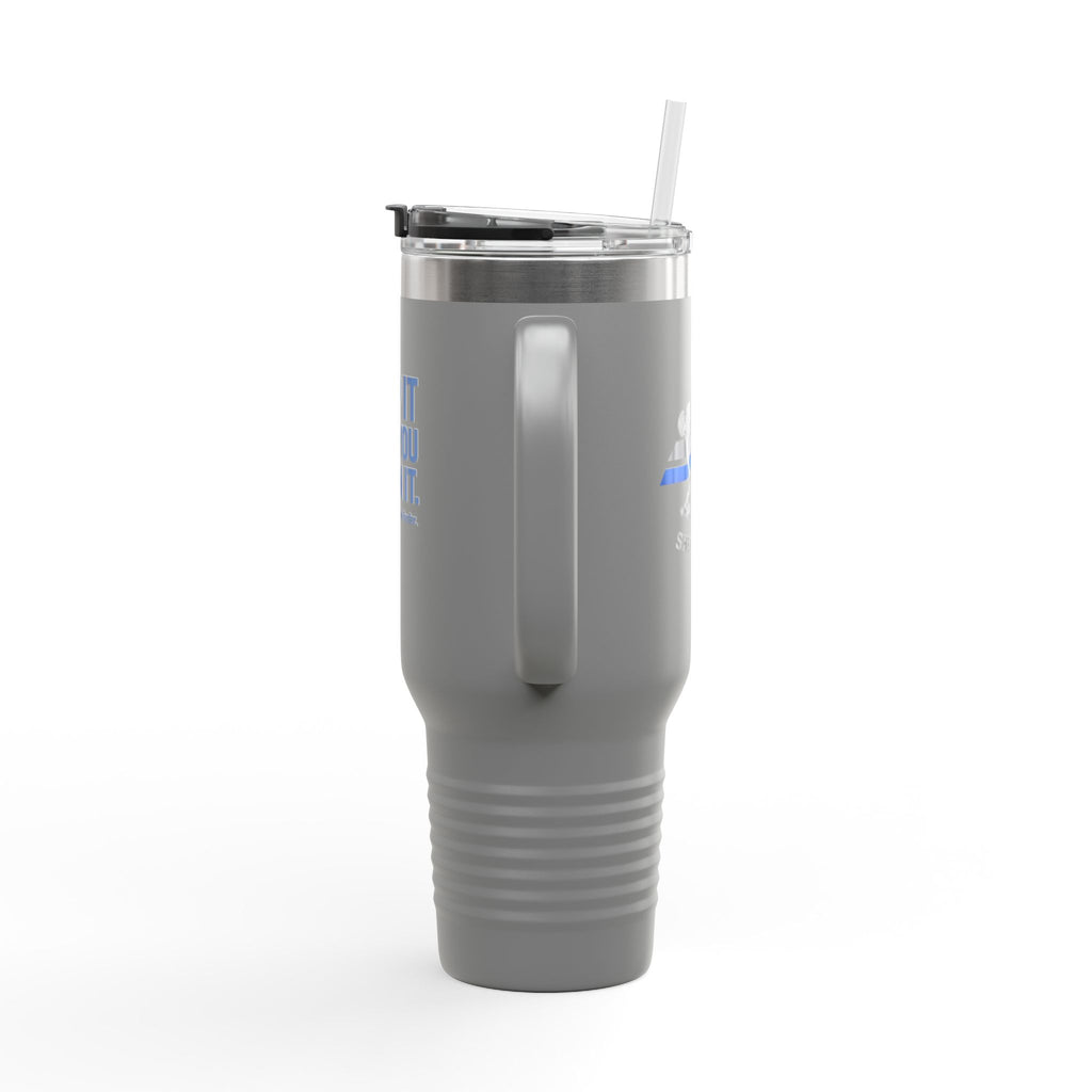 40oz Insulated Travel Mug — "Clip It Like You Mean It" Stainless Steel Tumbler