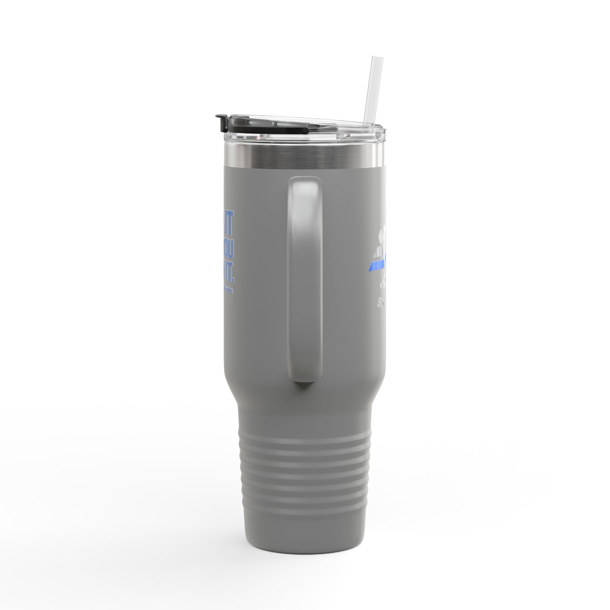 40oz Insulated Travel Mug — "Clip It Like You Mean It" Stainless Steel Tumbler