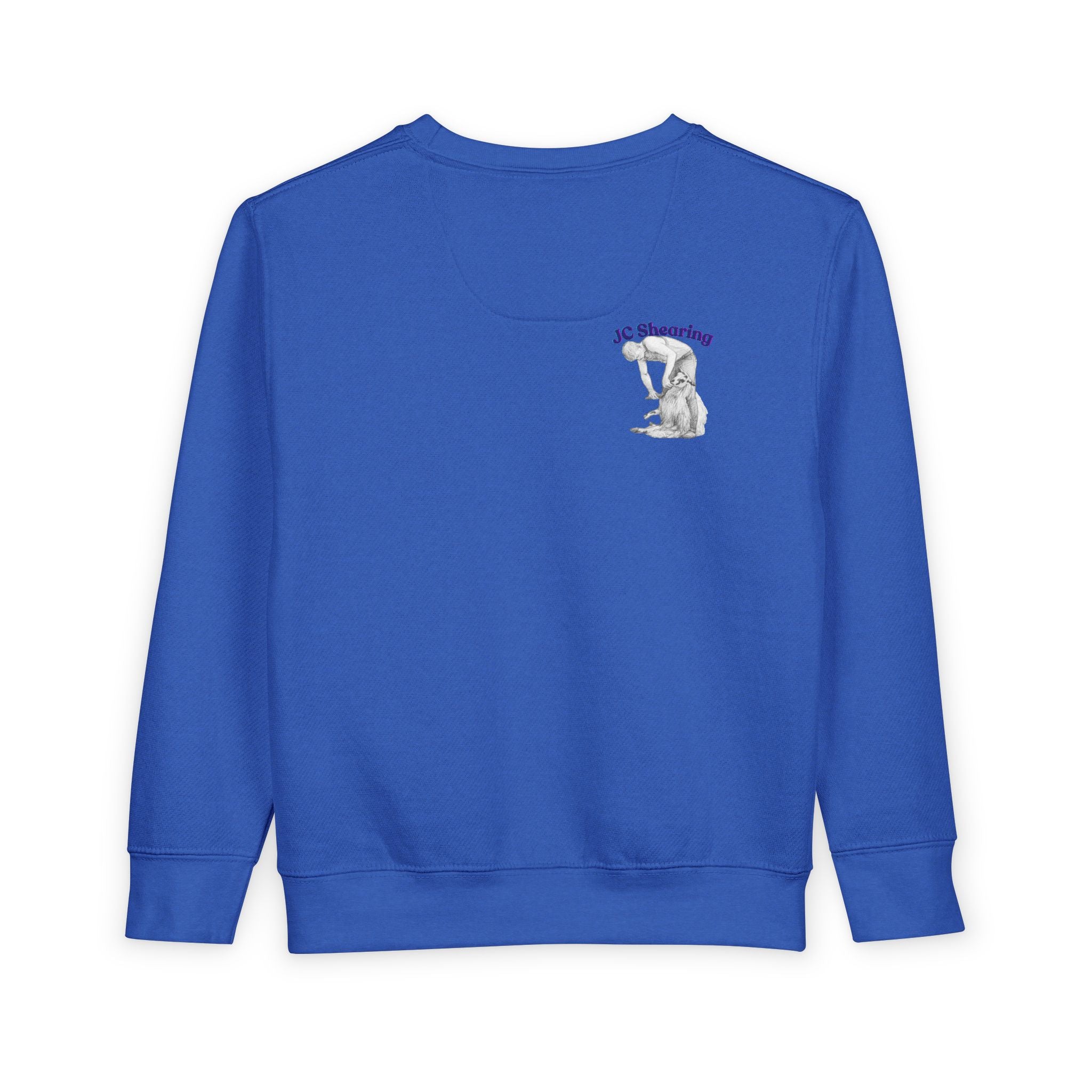 Say Hi to Perky Toddler Sweatshirt — Cute Sheep & Border Collie Kids Pullover