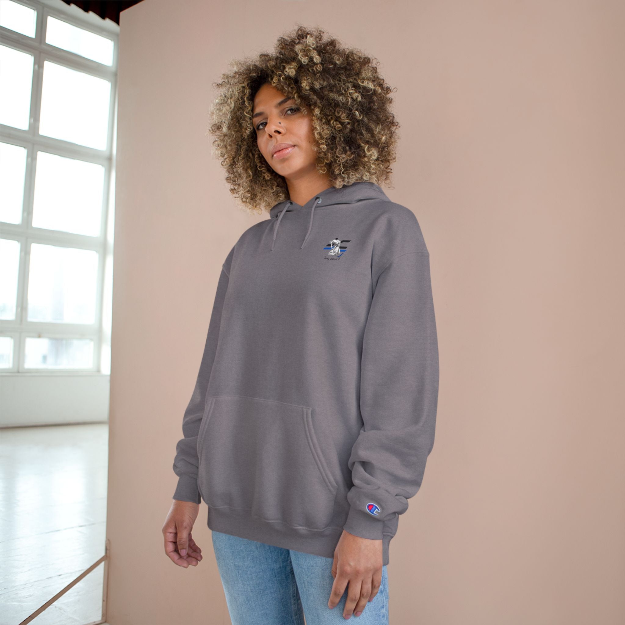 Sheep Shearing Hoodie — "I Came. I Sheared. I Survived." Champion Sweatshirt