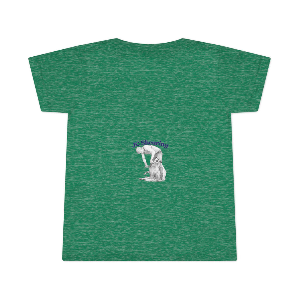 Toddler T-Shirt — "Say Hi to Perky" Cute Pastel Farm Animal Tee