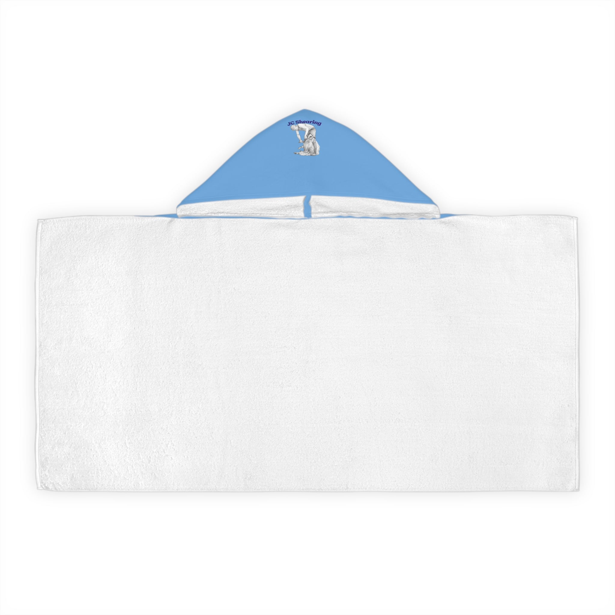 Youth Hooded Towel with Cute Jumping Sheep Kids Beach & Bath Wrap