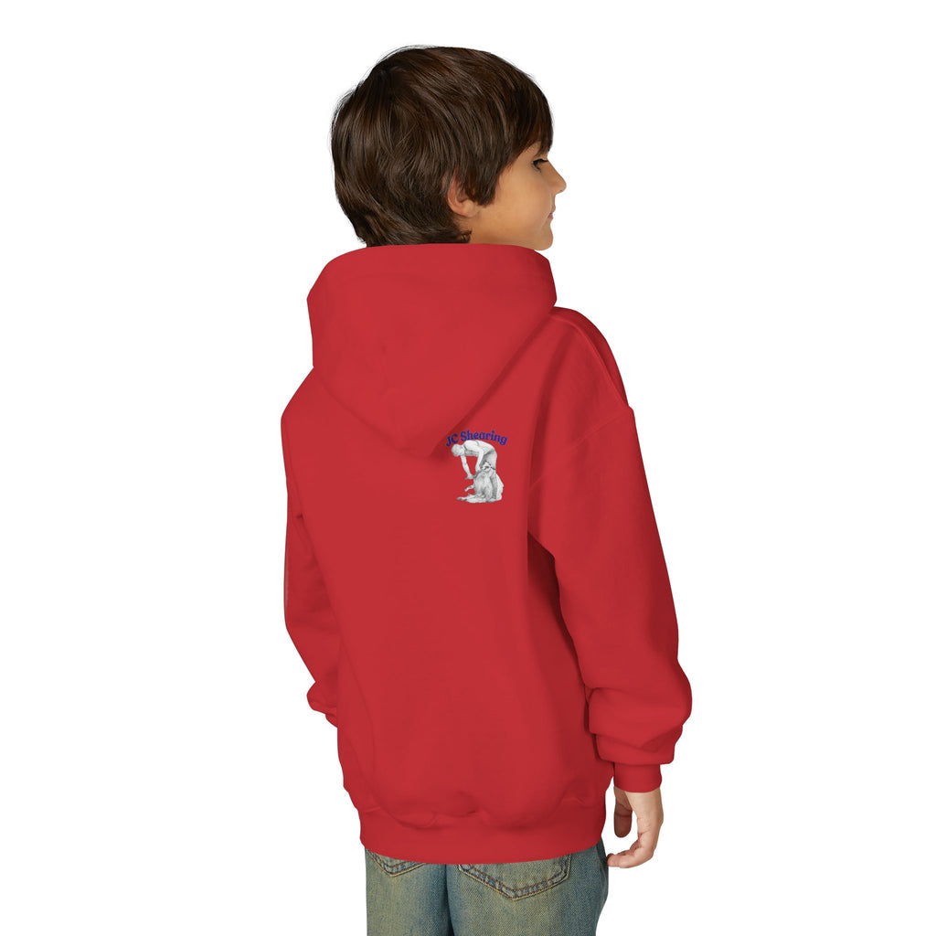Youth Hoodie — Vintage Kids & Dog Graphic Pullover