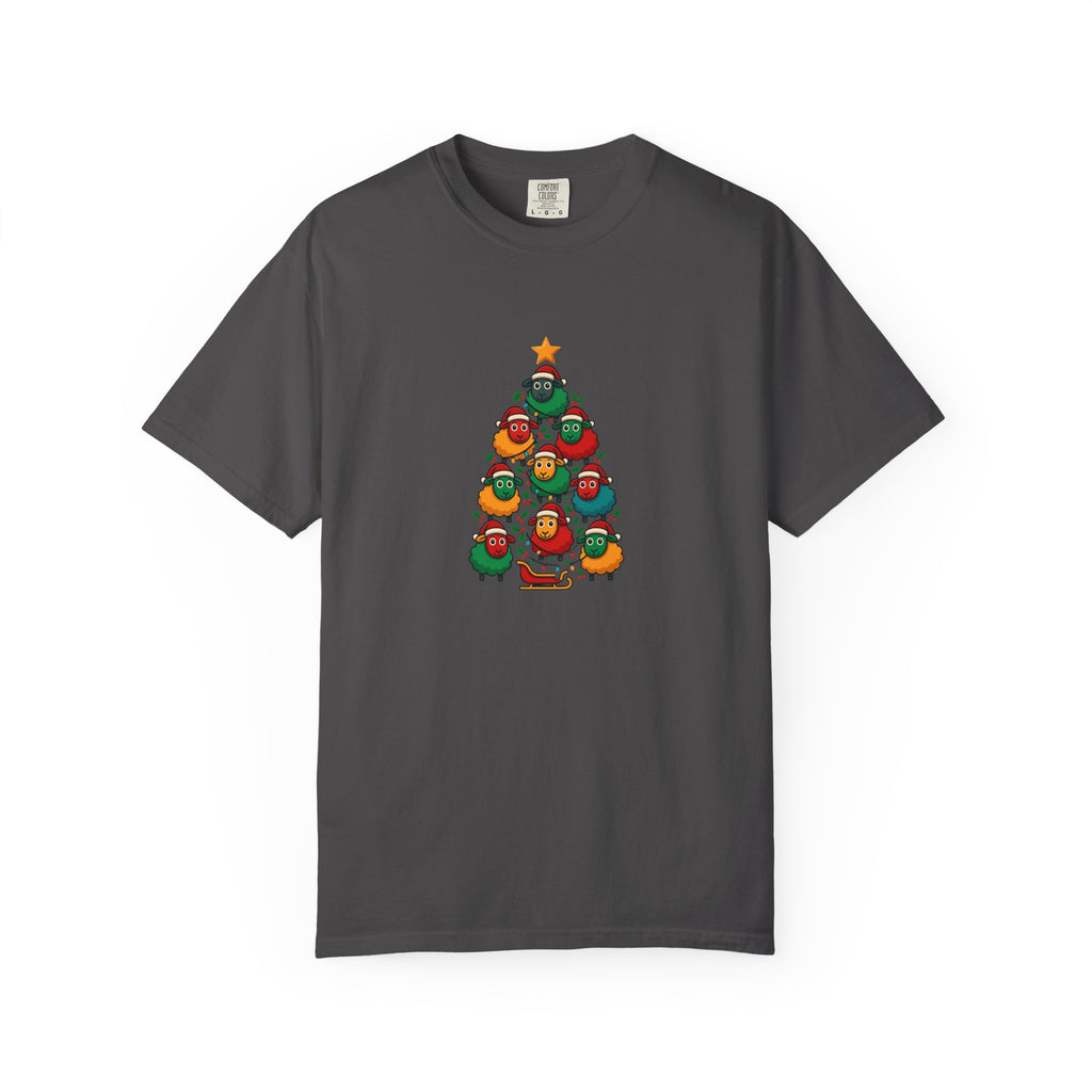 Christmas Tree Sheep Graphic T-Shirt