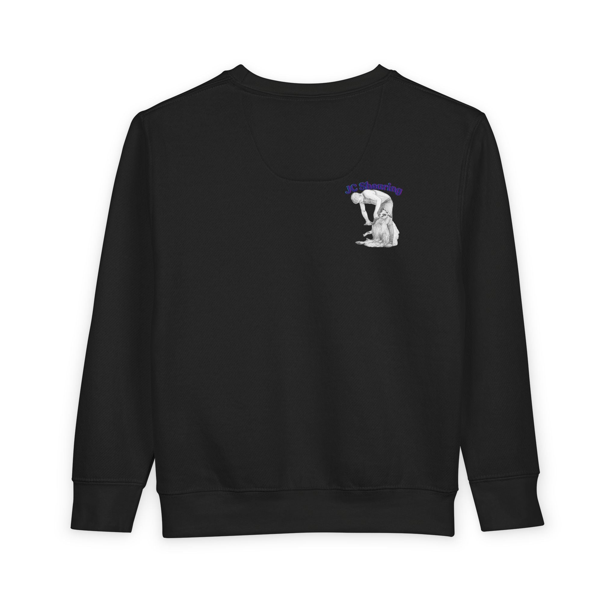 Say Hi to Perky Toddler Sweatshirt — Cute Sheep & Border Collie Kids Pullover