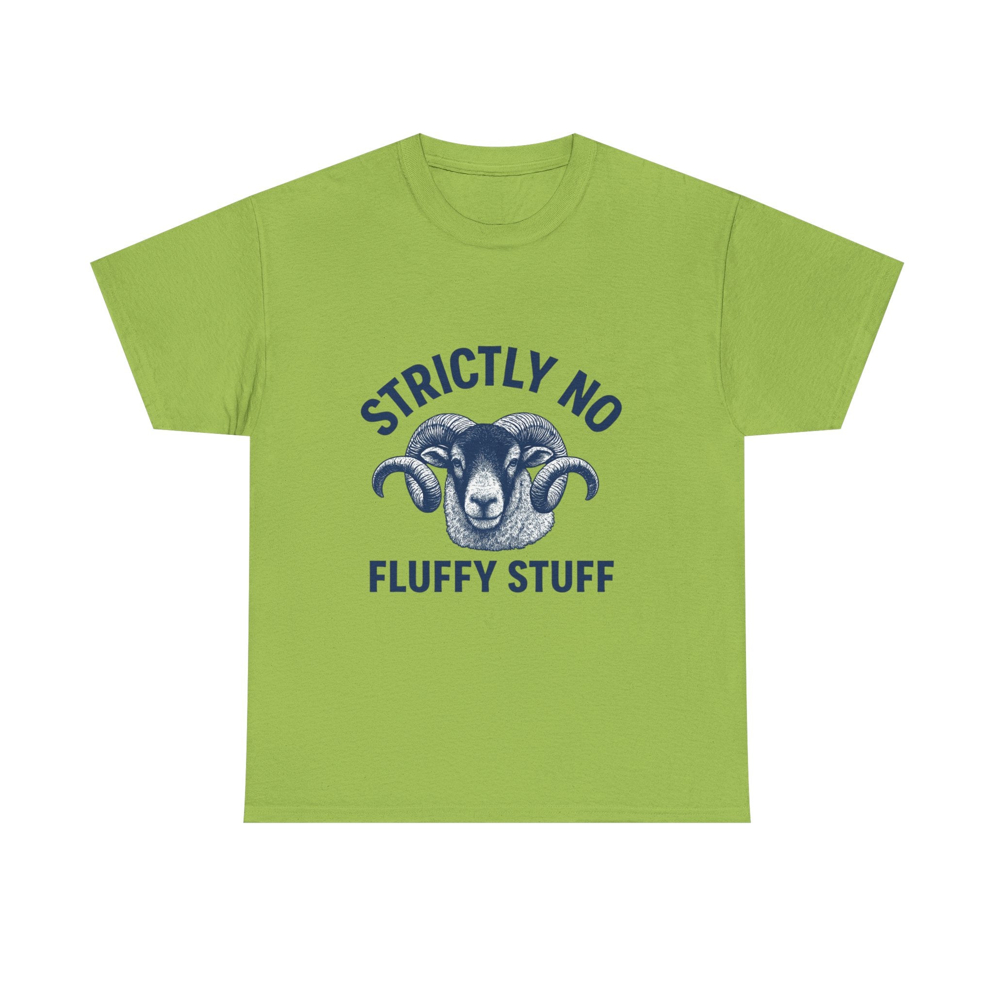 Short-Sleeve Tee — "Strictly No Fluffy Stuff" Ram Graphic T-Shirt
