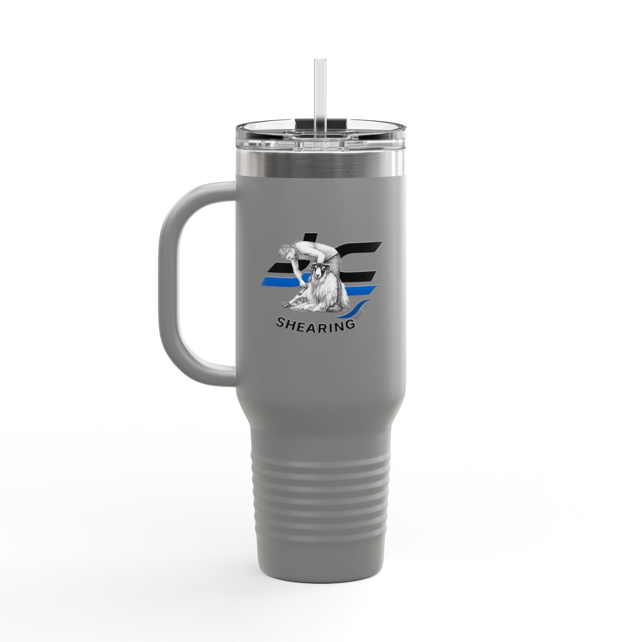 40oz Insulated Travel Mug — "Clip It Like You Mean It" Stainless Steel Tumbler