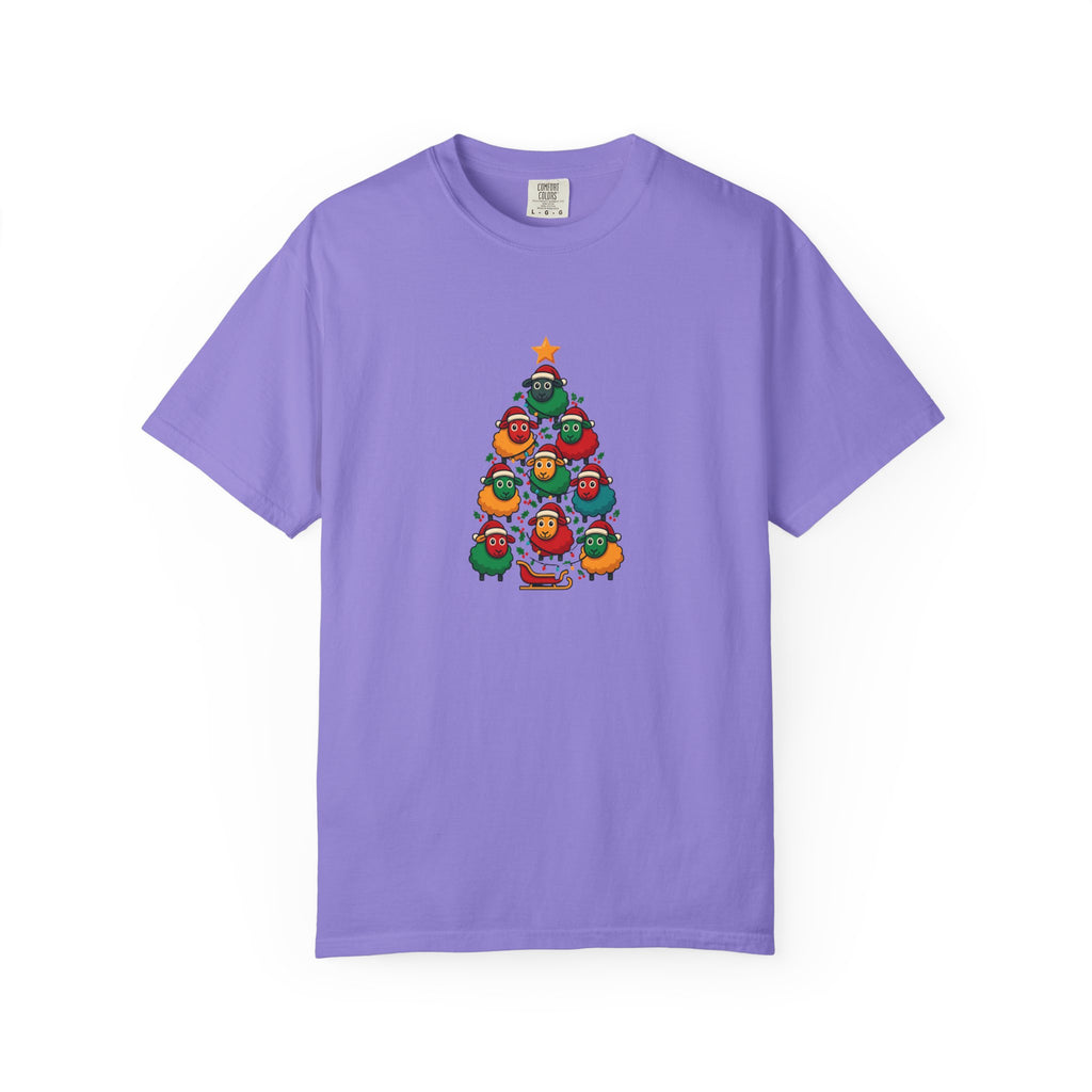 Christmas Tree Sheep Graphic T-Shirt