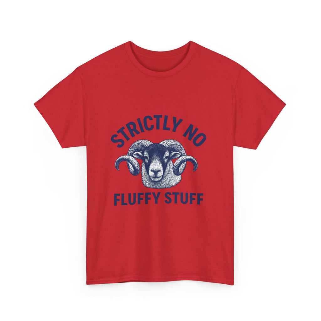 Short-Sleeve Tee — "Strictly No Fluffy Stuff" Ram Graphic T-Shirt
