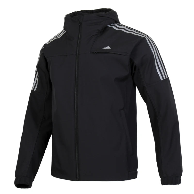 Adidas Sl Warm Jacket Men's Woven Hooded Jacket Outdoor Fleece Jacket Fashionable Simple Casual Wear Jg8515
