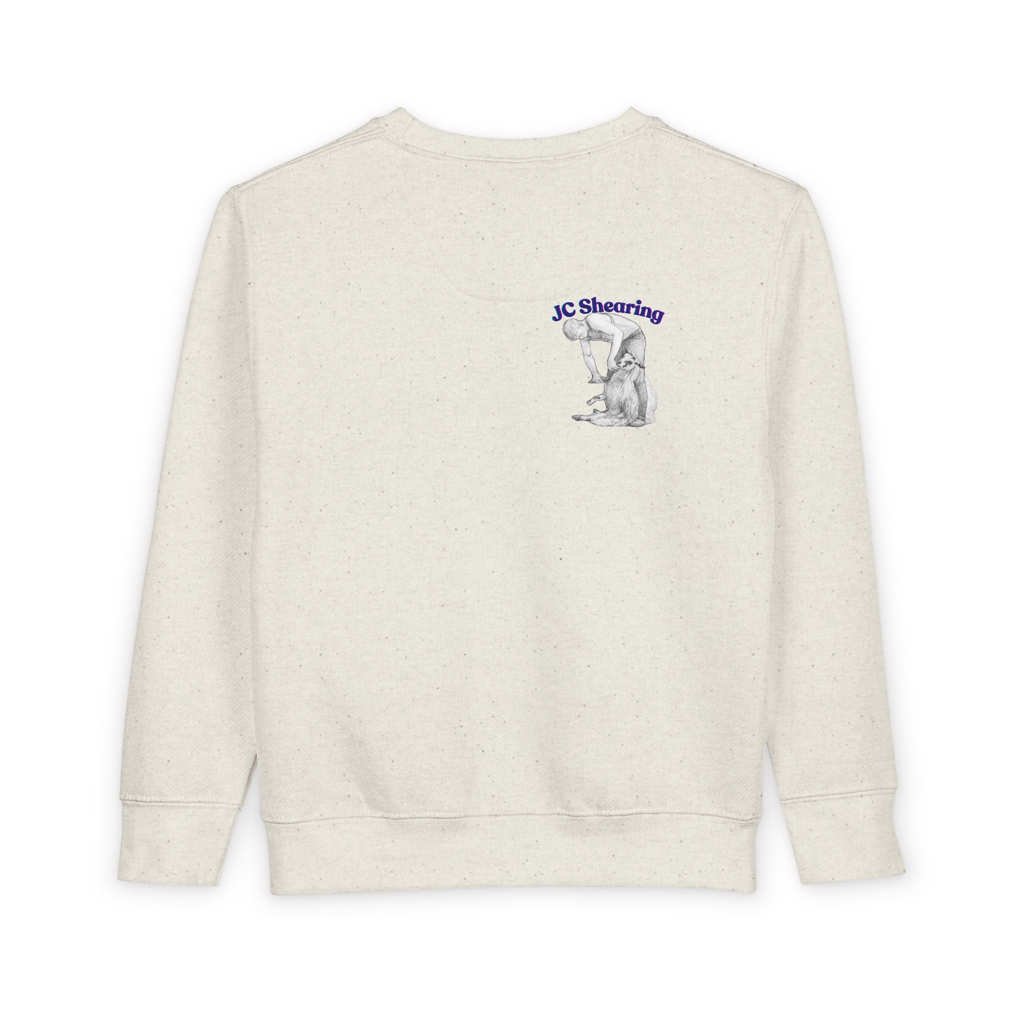 Toddler Sweatshirt — Cute Farm Tractor Crewneck with Puppy & Sheep Graphic