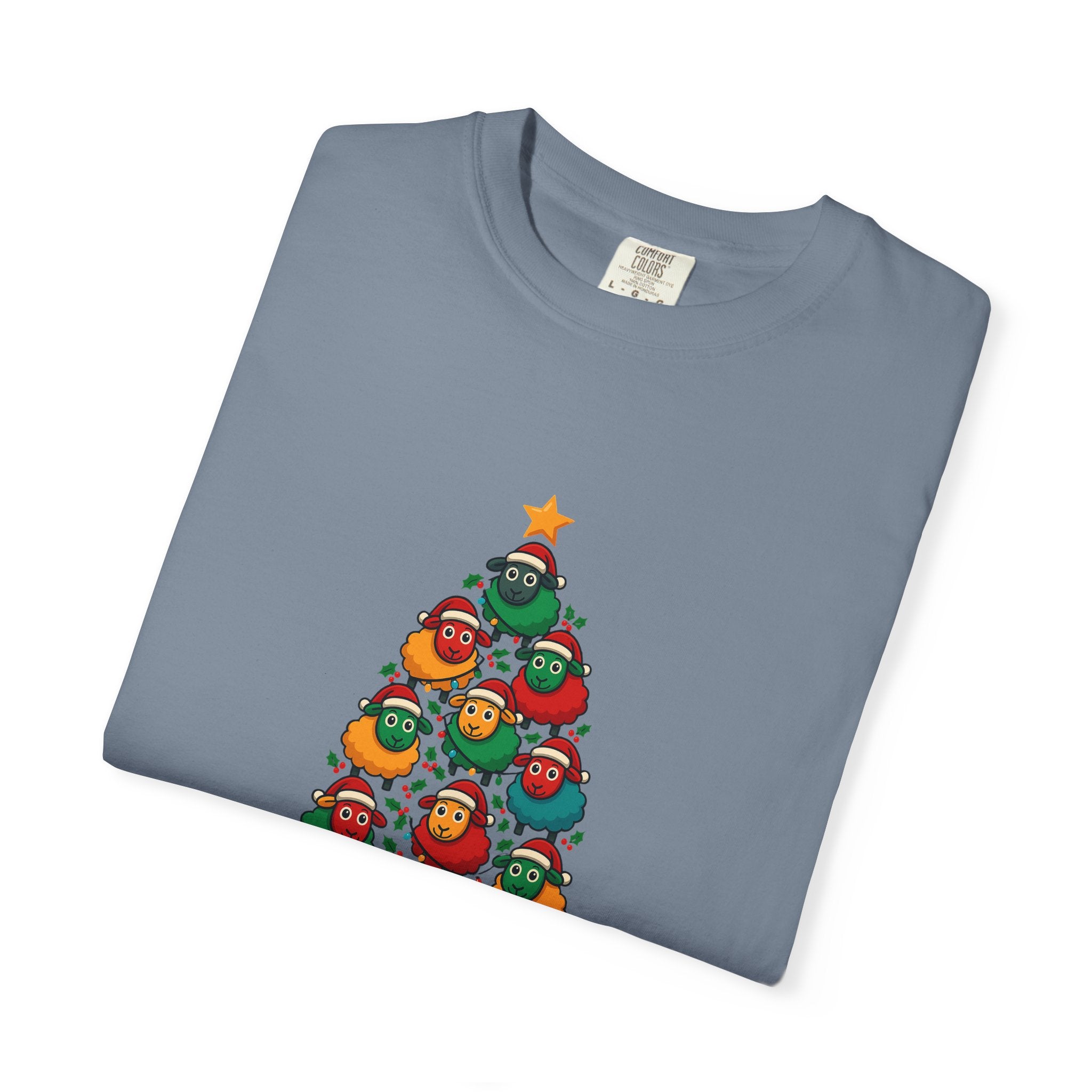 Christmas Tree Sheep Graphic T-Shirt