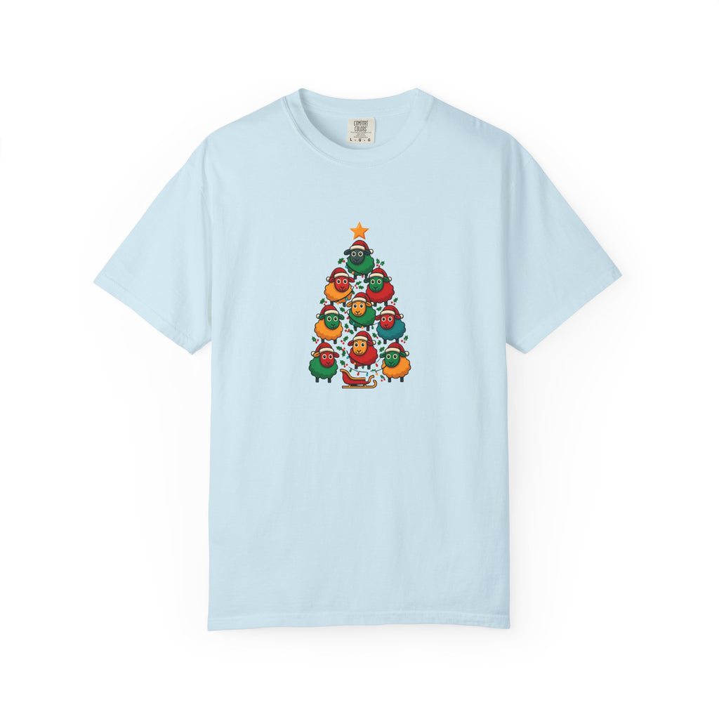 Christmas Tree Sheep Graphic T-Shirt