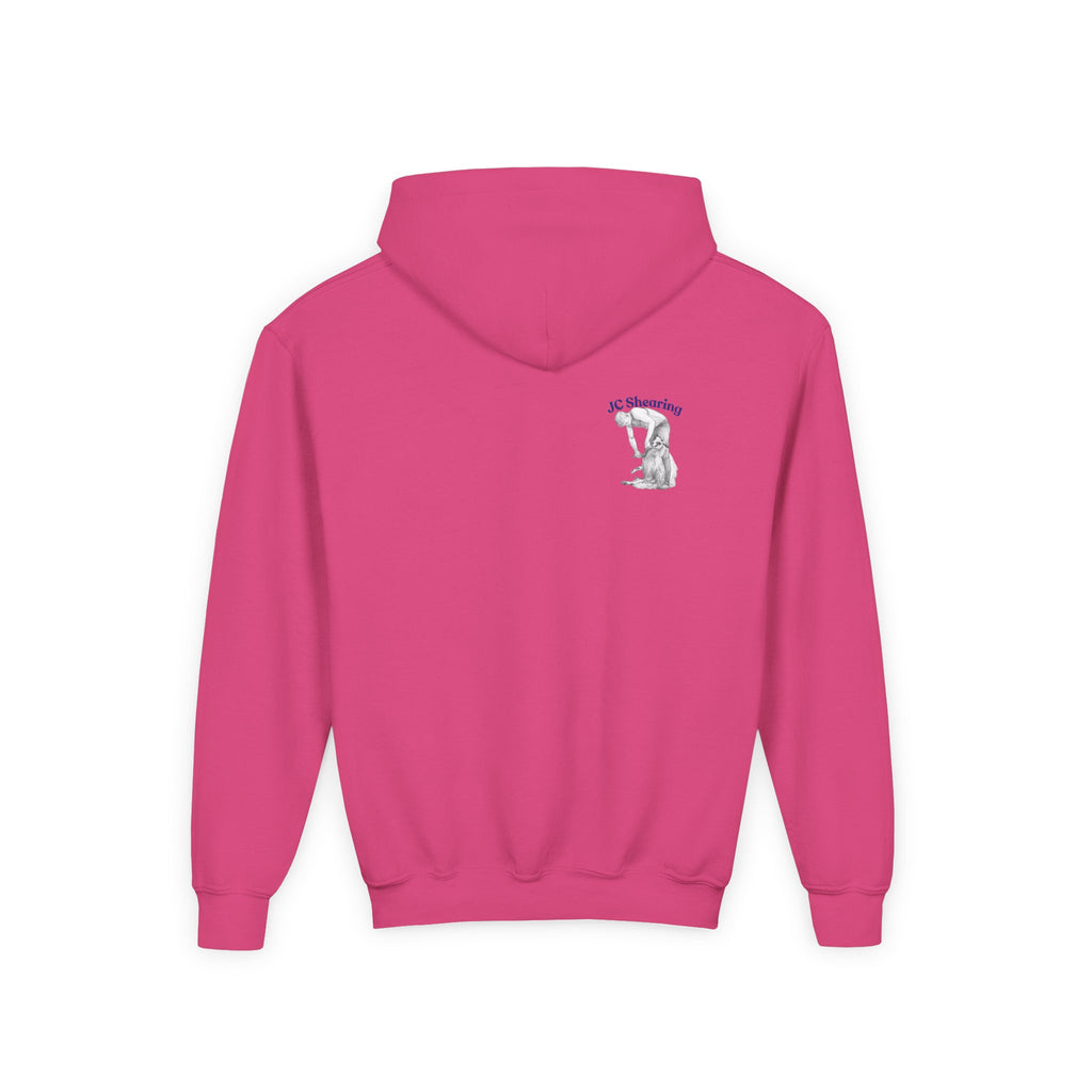 Youth Hoodie — Vintage Kids & Dog Graphic Pullover