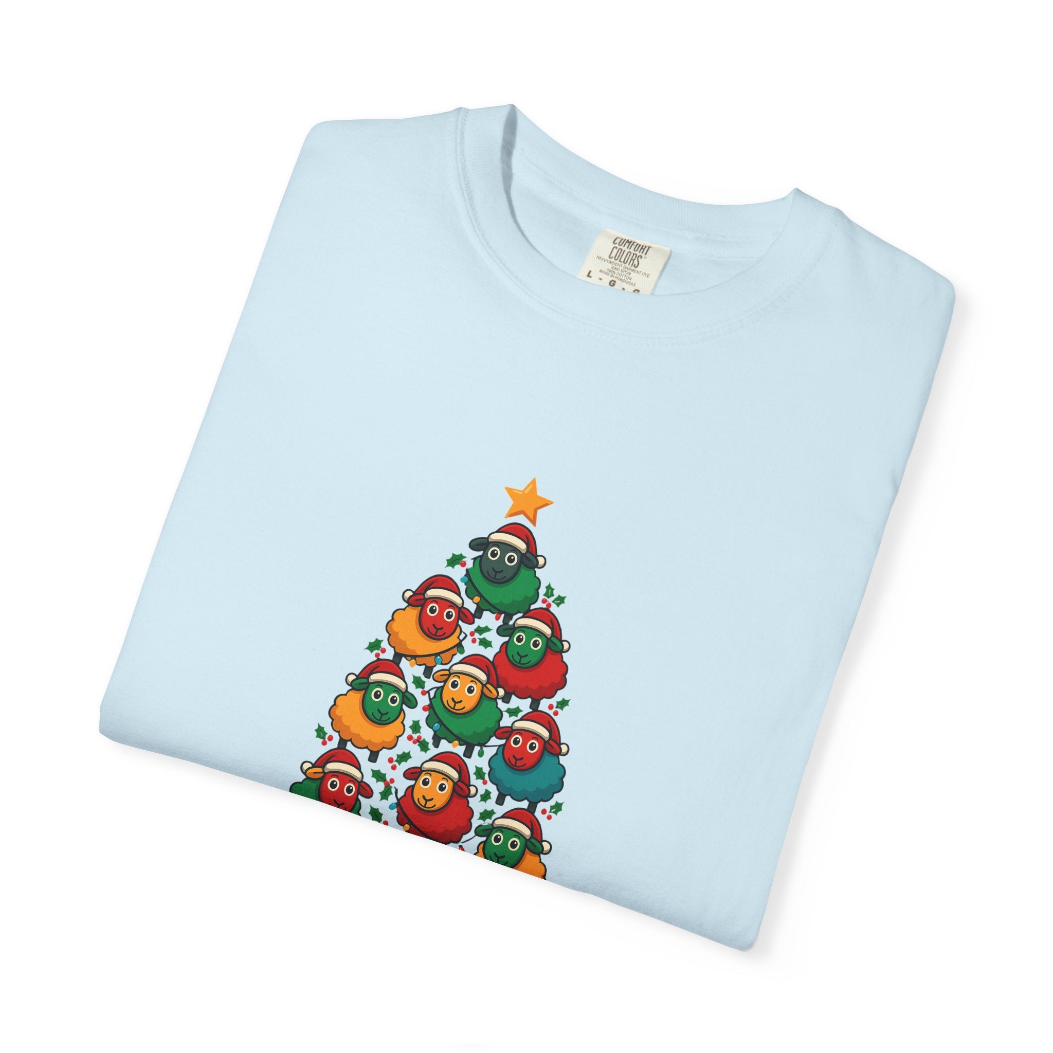 Christmas Tree Sheep Graphic T-Shirt
