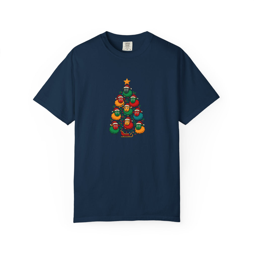 Christmas Tree Sheep Graphic T-Shirt
