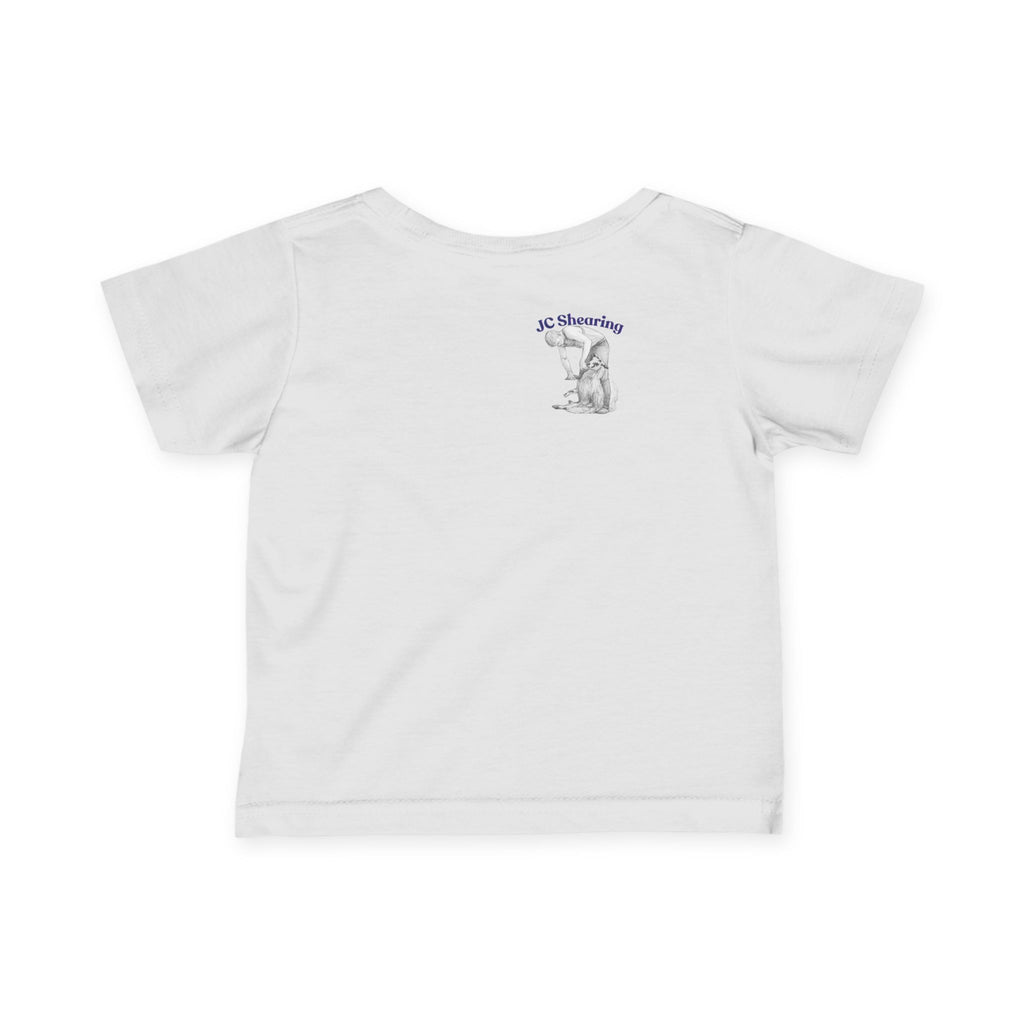 Infant Tee — Cute Farm Tractor with Dog & Sheep Baby Shirt