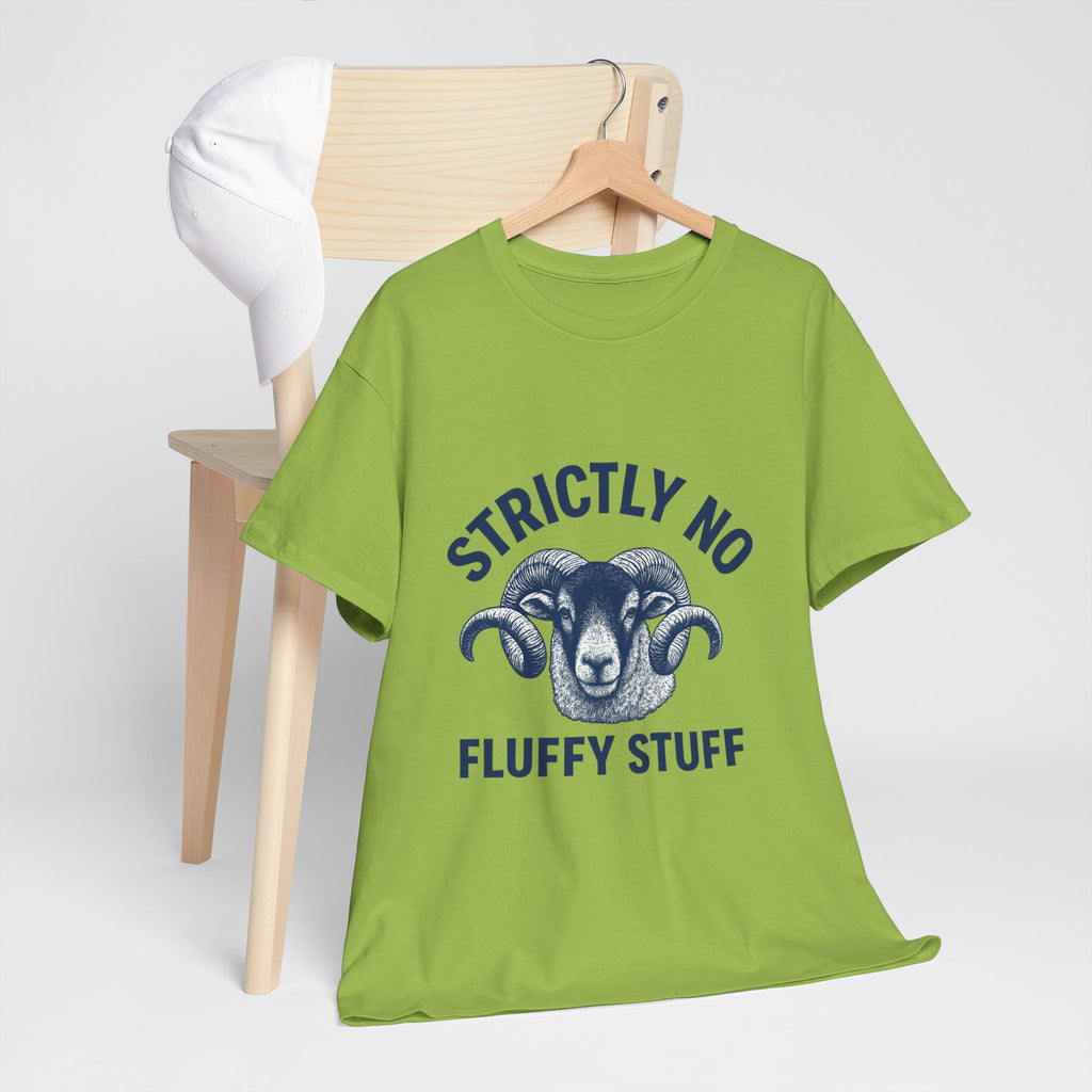 Short-Sleeve Tee — "Strictly No Fluffy Stuff" Ram Graphic T-Shirt