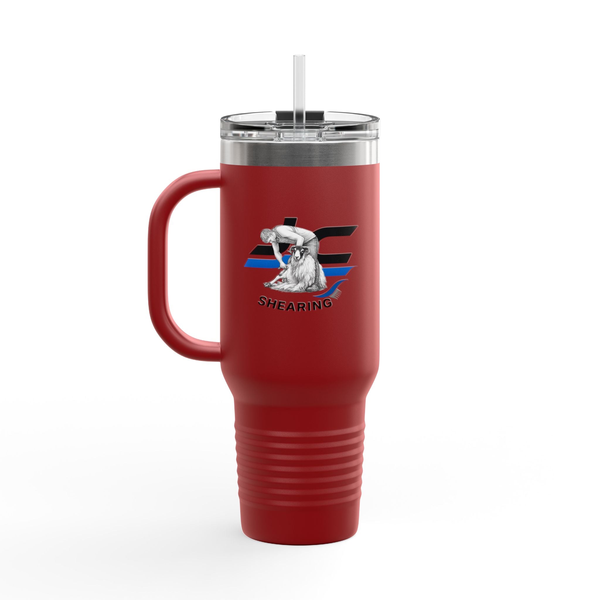 40oz Insulated Travel Mug — "Clip It Like You Mean It" Stainless Steel Tumbler