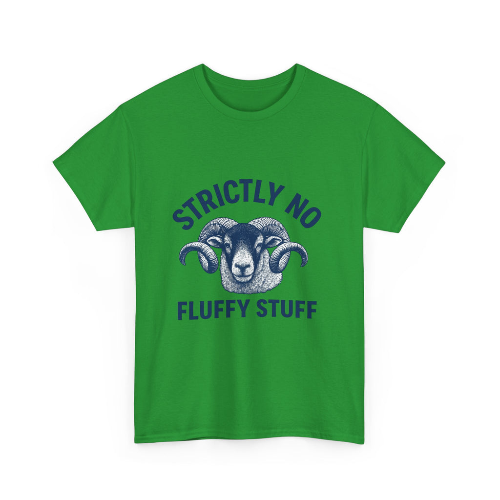 Short-Sleeve Tee — "Strictly No Fluffy Stuff" Ram Graphic T-Shirt