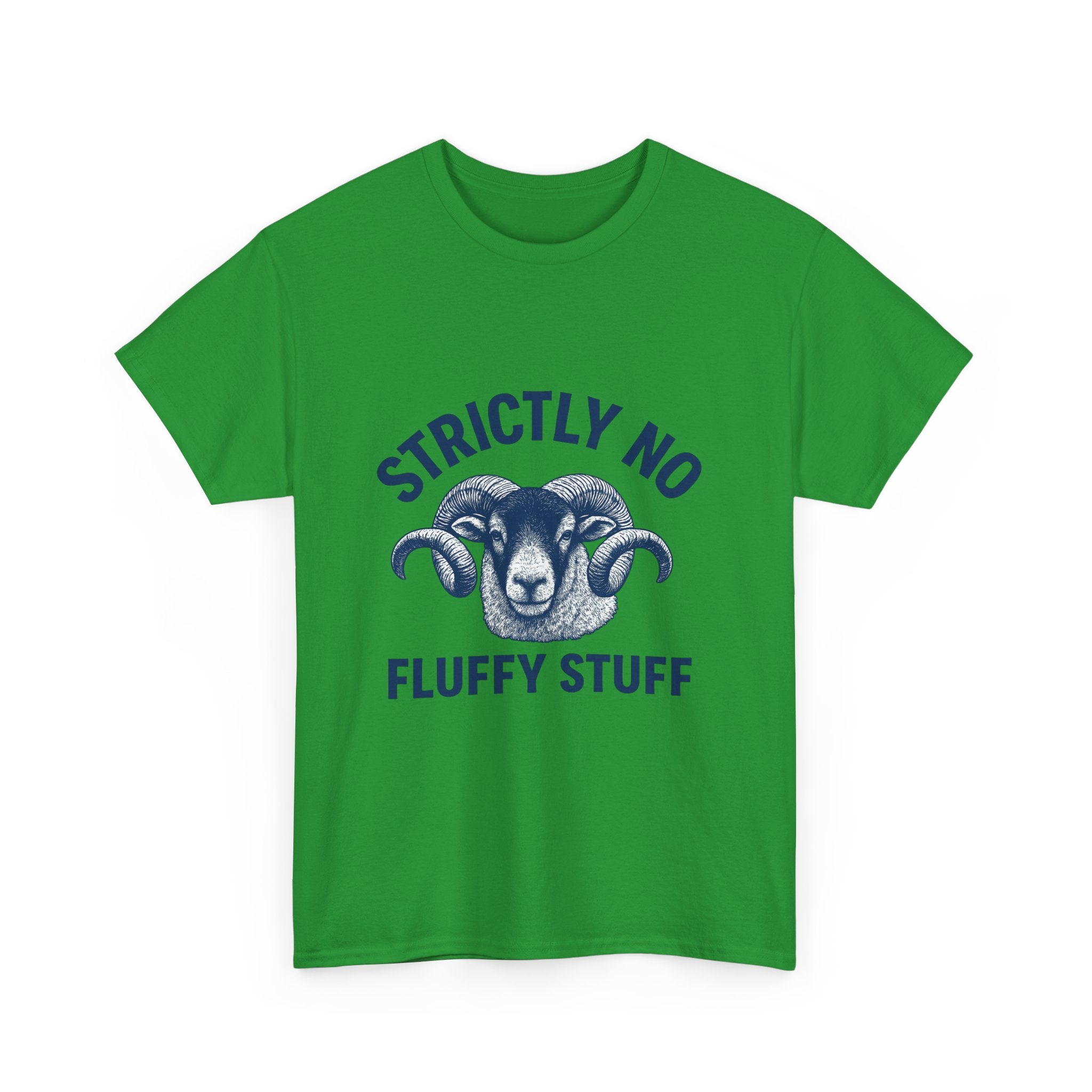 Short-Sleeve Tee — "Strictly No Fluffy Stuff" Ram Graphic T-Shirt