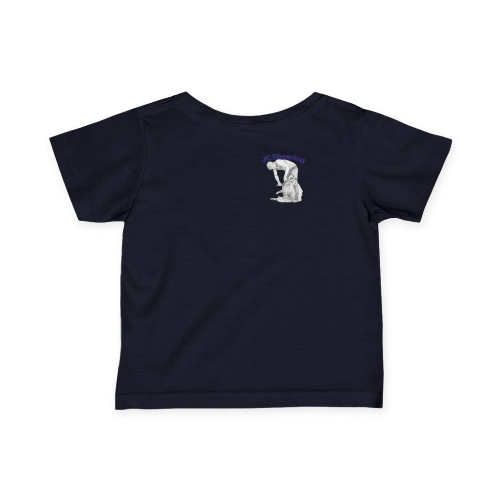 Infant Tee — Cute Farm Tractor with Dog & Sheep Baby Shirt
