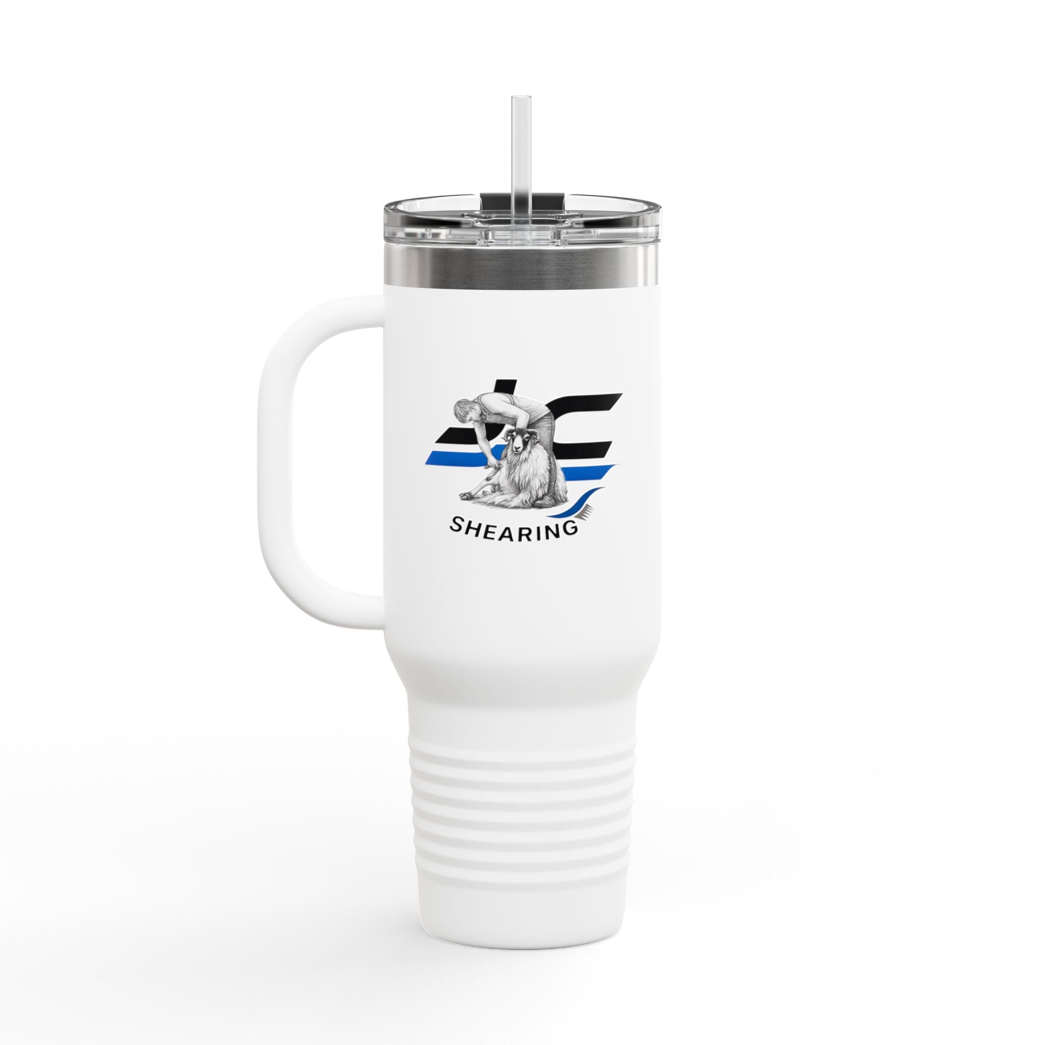 40oz Insulated Travel Mug — "Clip It Like You Mean It" Stainless Steel Tumbler
