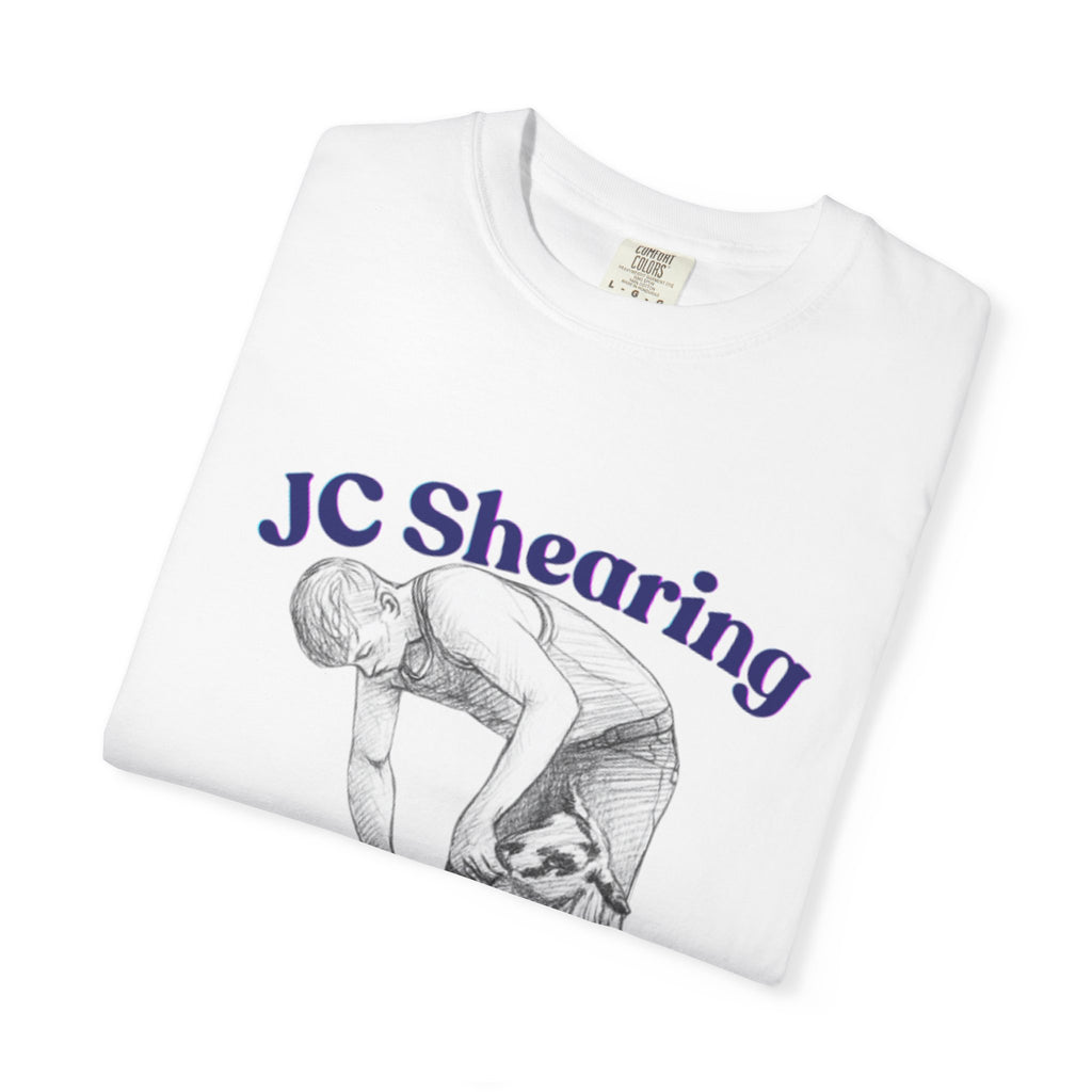 JC Monogram Chest Logo T-Shirt — Minimalist White Graphic Tee
