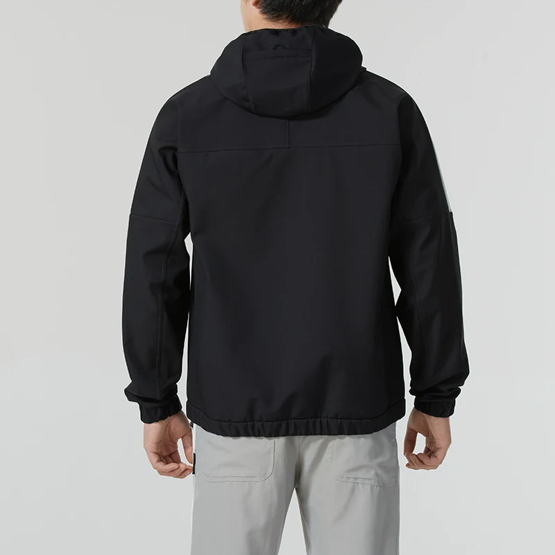 Adidas Sl Warm Jacket Men's Woven Hooded Jacket Outdoor Fleece Jacket Fashionable Simple Casual Wear Jg8515