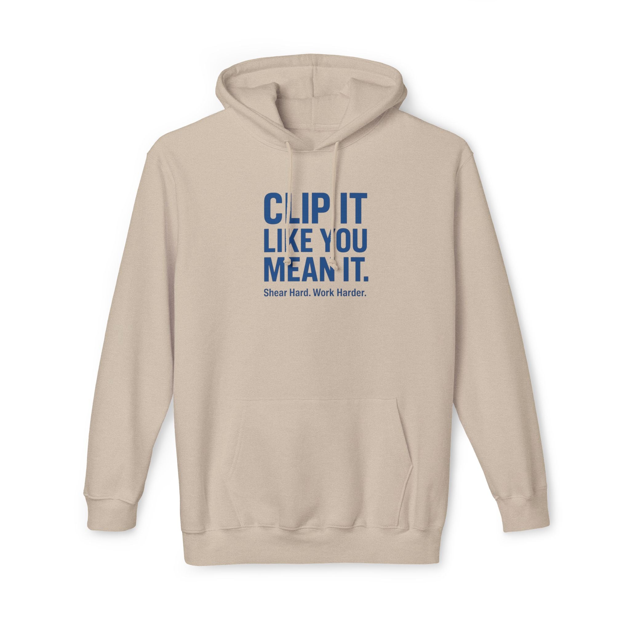 Hoodie — "Clip It Like You Mean It" Motivational Barber Hoodie