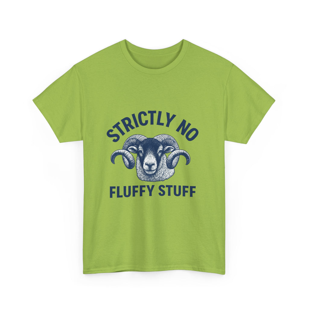 Short-Sleeve Tee — "Strictly No Fluffy Stuff" Ram Graphic T-Shirt