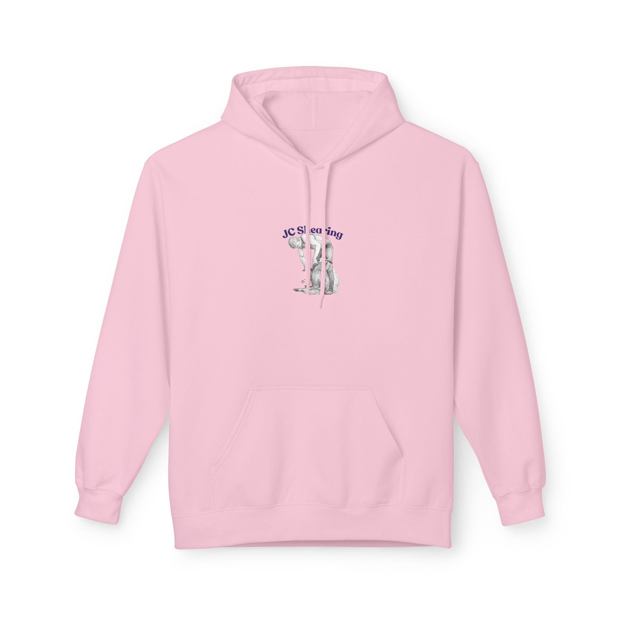 Hoodie — 'JC Is My King' Cat Graphic Minimalist Fleece Hoodie