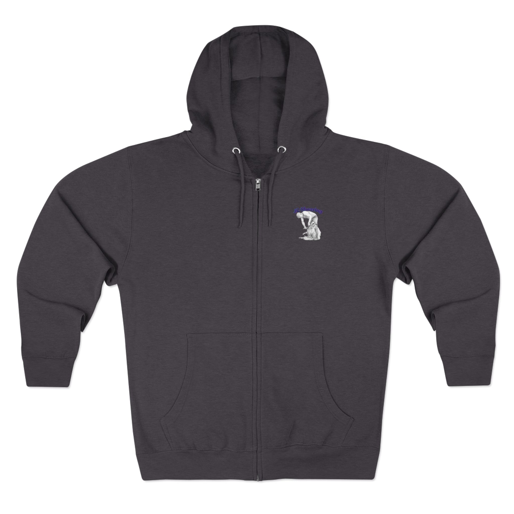 JC Shearing Sheep Zip Hoodie — Farm Life Zip-Up Hoodie