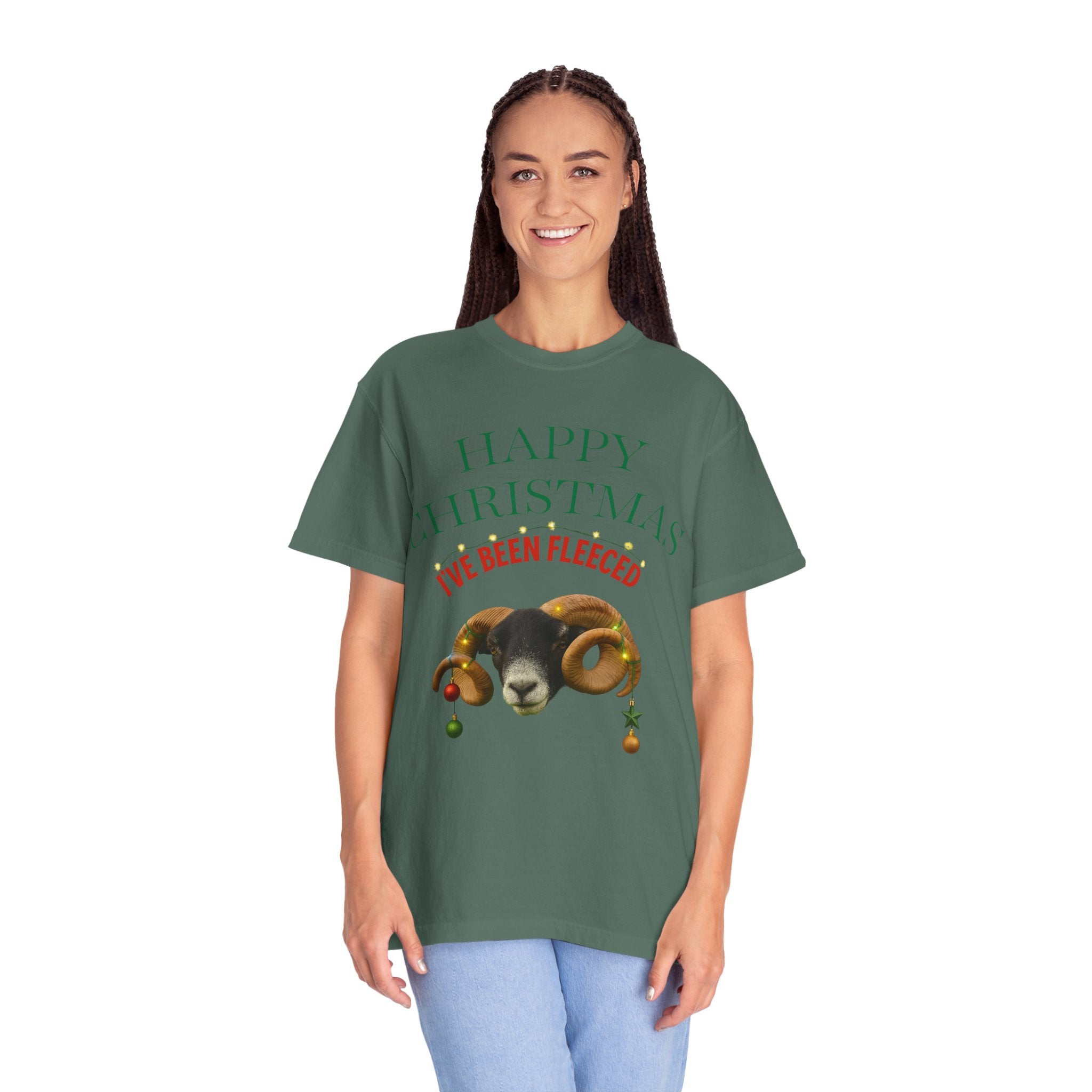 Christmas 'I've Been Fleeced' Ram T-Shirt