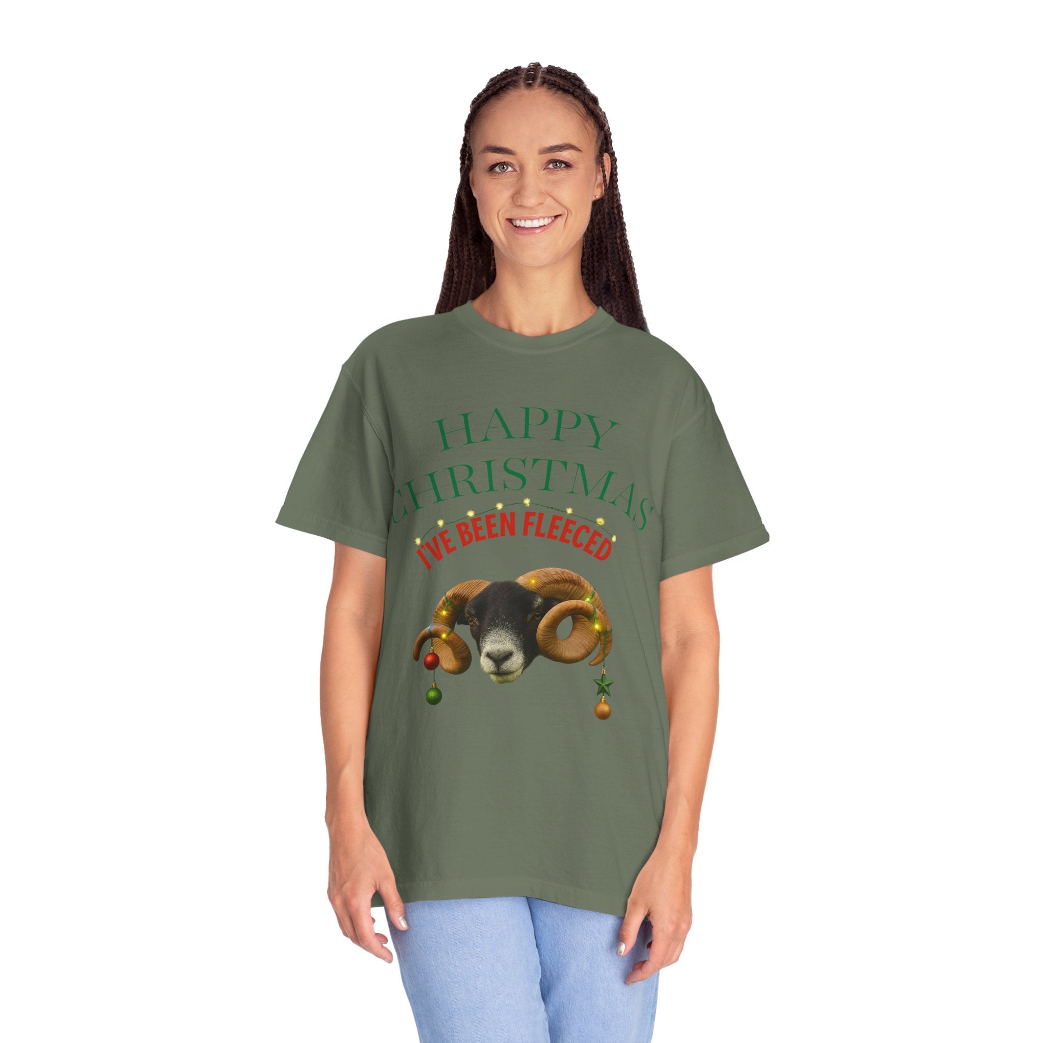 Christmas 'I've Been Fleeced' Ram T-Shirt