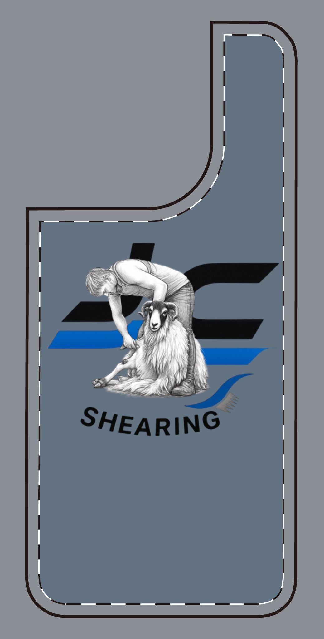 JC Shearing Phone Case — Vintage Sheep Shears Illustration