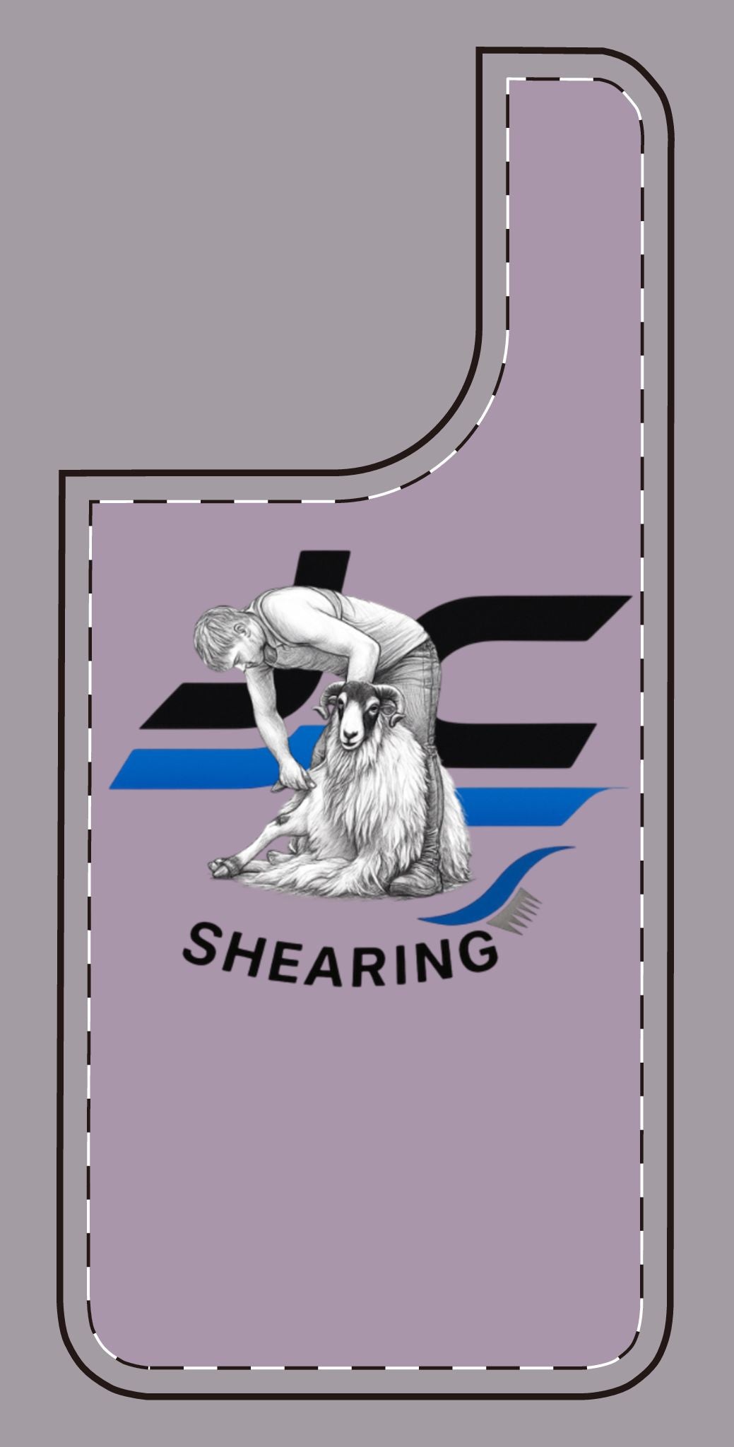 JC Shearing Phone Case — Vintage Sheep Shears Illustration