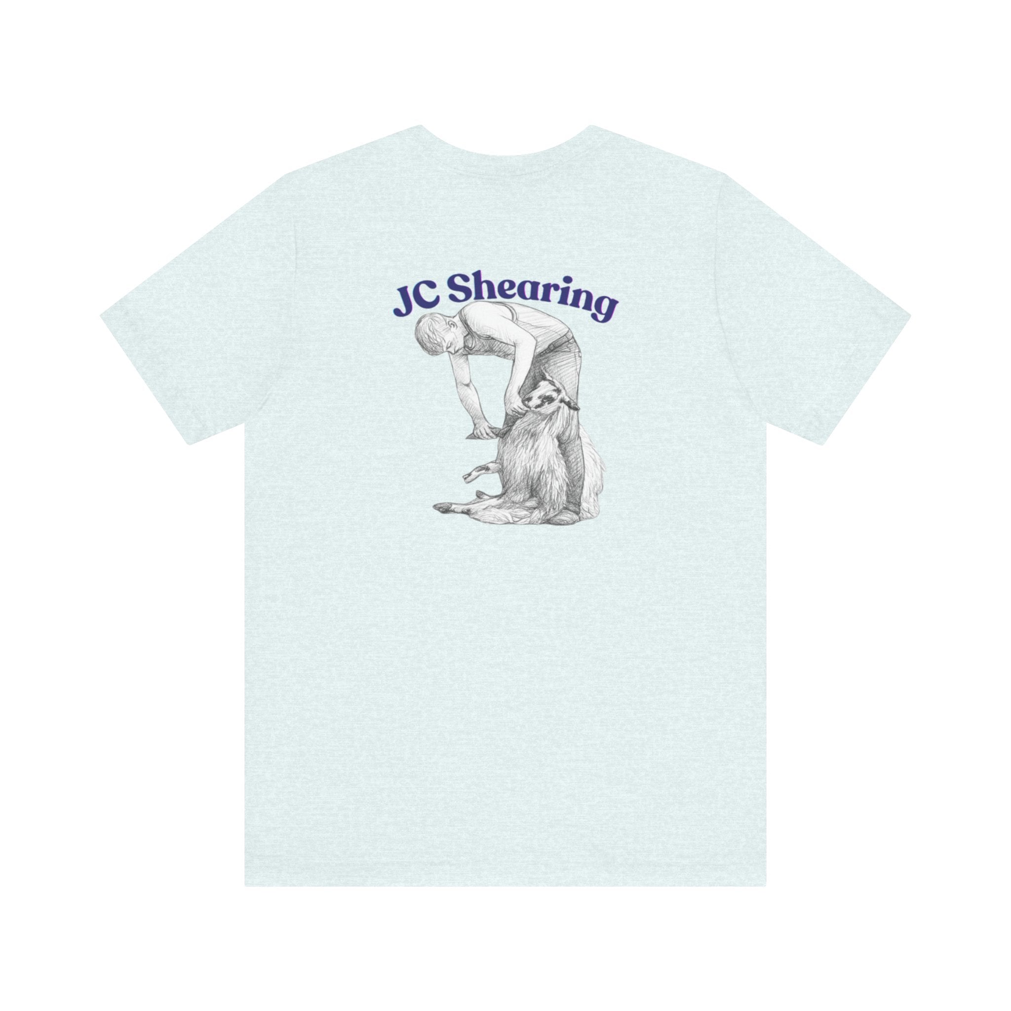 JC Shearing Sheep Graphic Tee — Farm Life Vintage-Style Short Sleeve Shirt