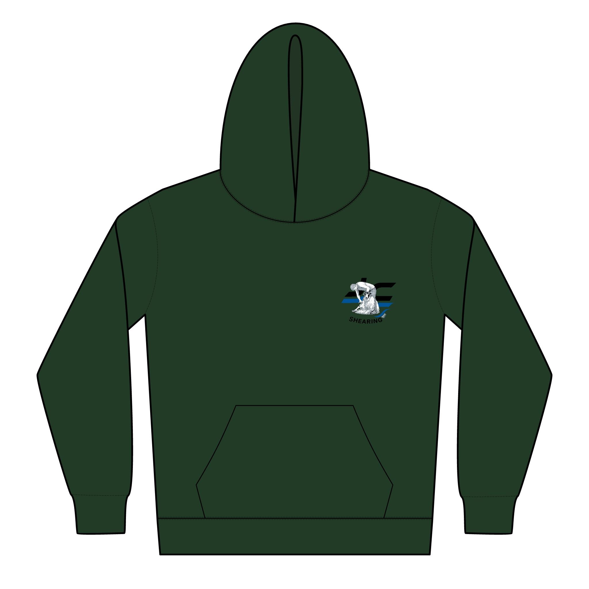 Youth Surf Shark Hoodie - Cute Surfing Shark Graphic Kids Pullover