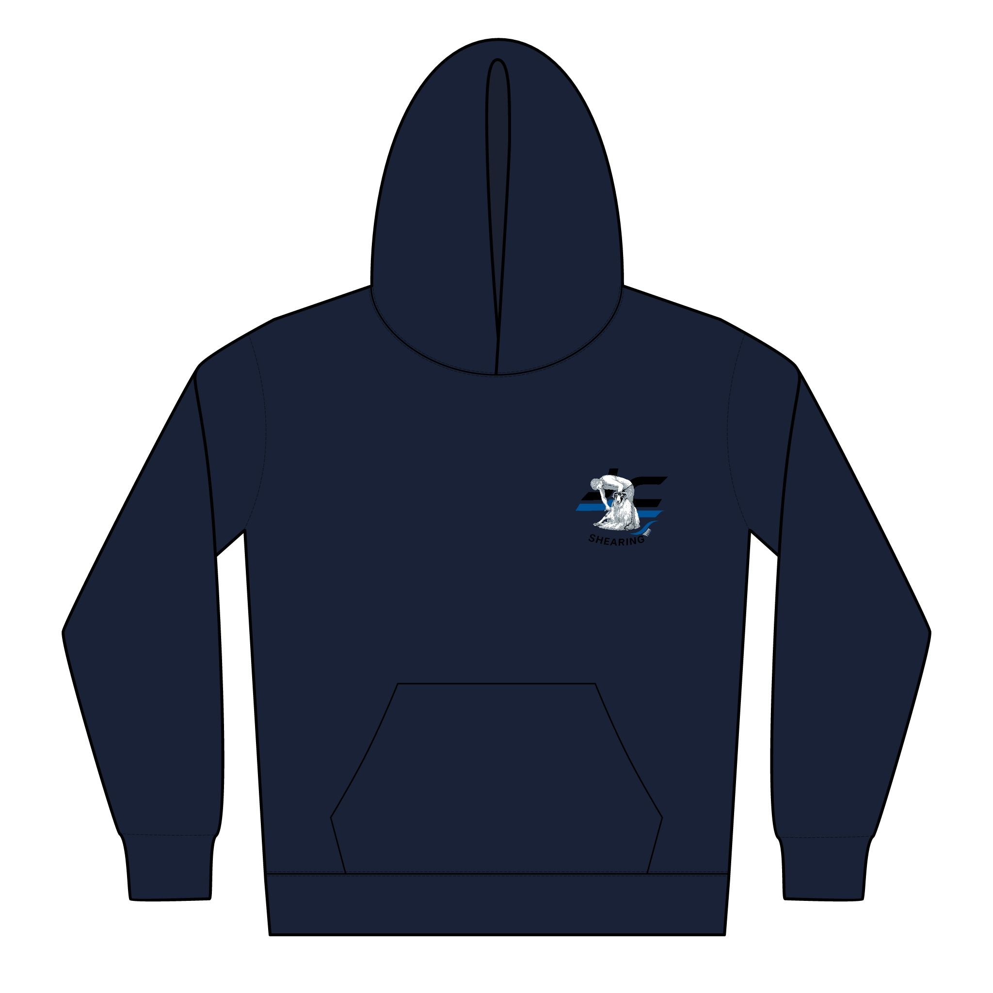Youth Surf Shark Hoodie - Cute Surfing Shark Graphic Kids Pullover