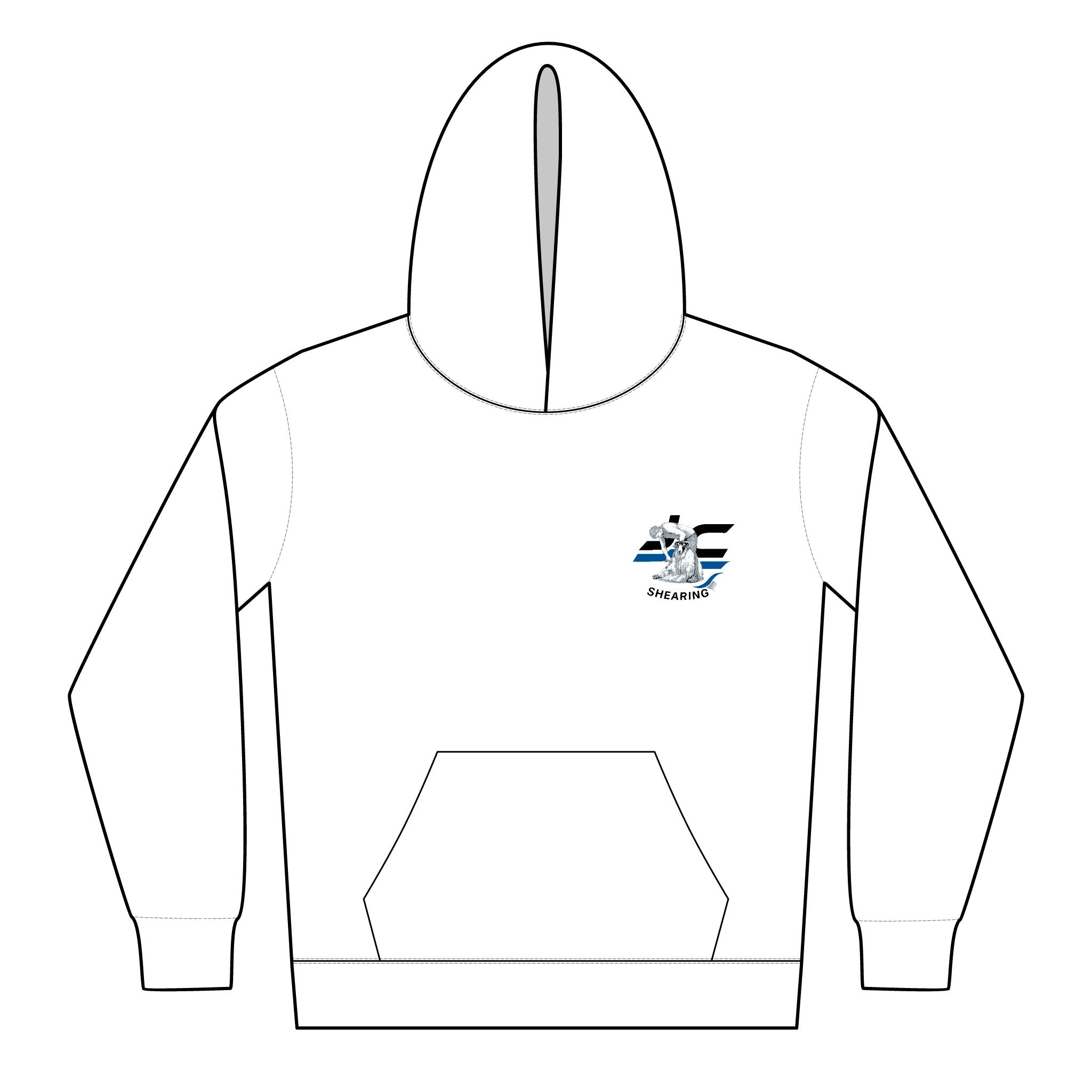 Youth Surf Shark Hoodie - Cute Surfing Shark Graphic Kids Pullover