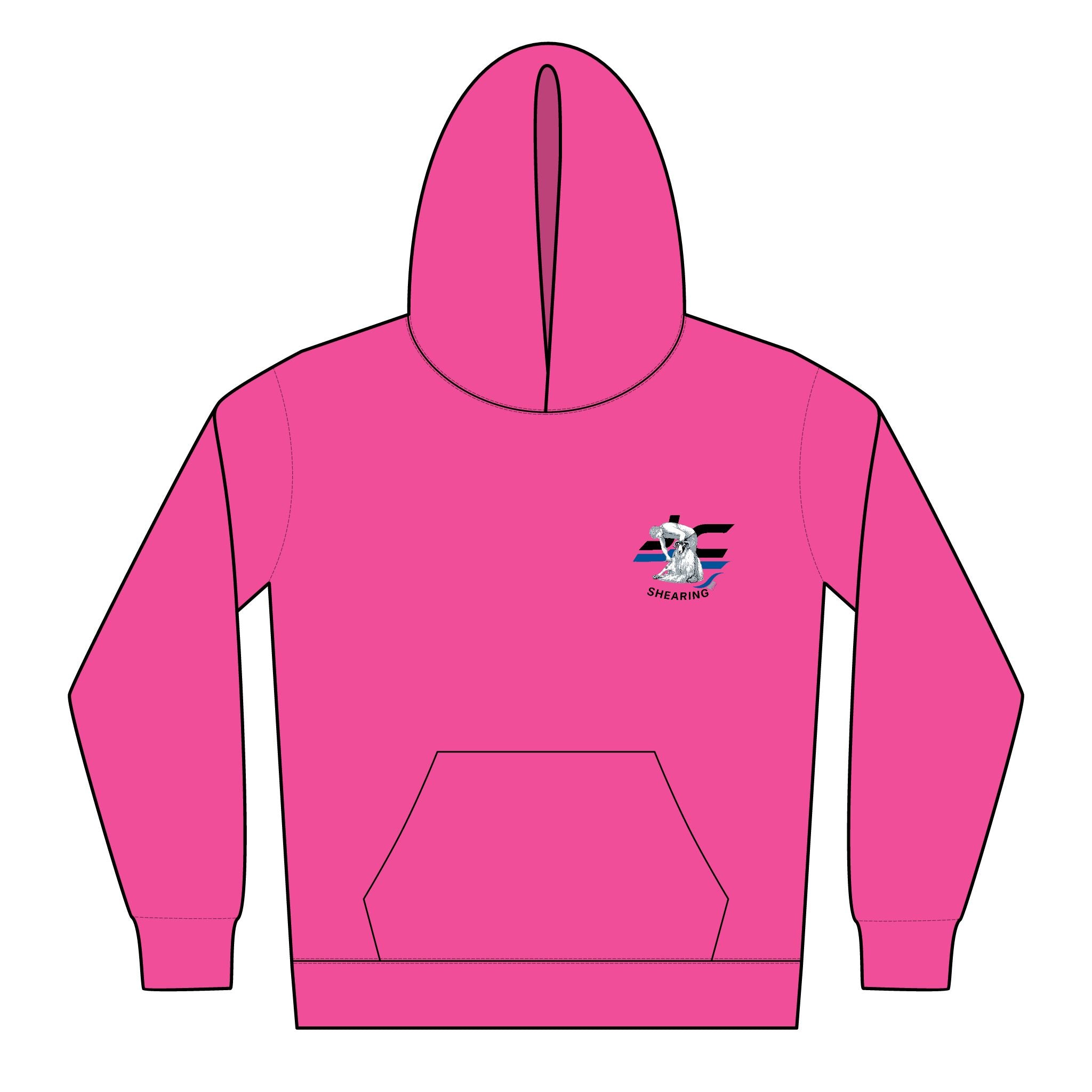 Youth Surf Shark Hoodie - Cute Surfing Shark Graphic Kids Pullover