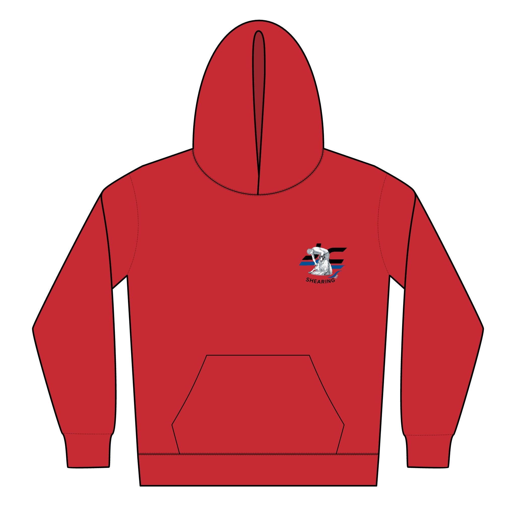 Youth Surf Shark Hoodie - Cute Surfing Shark Graphic Kids Pullover