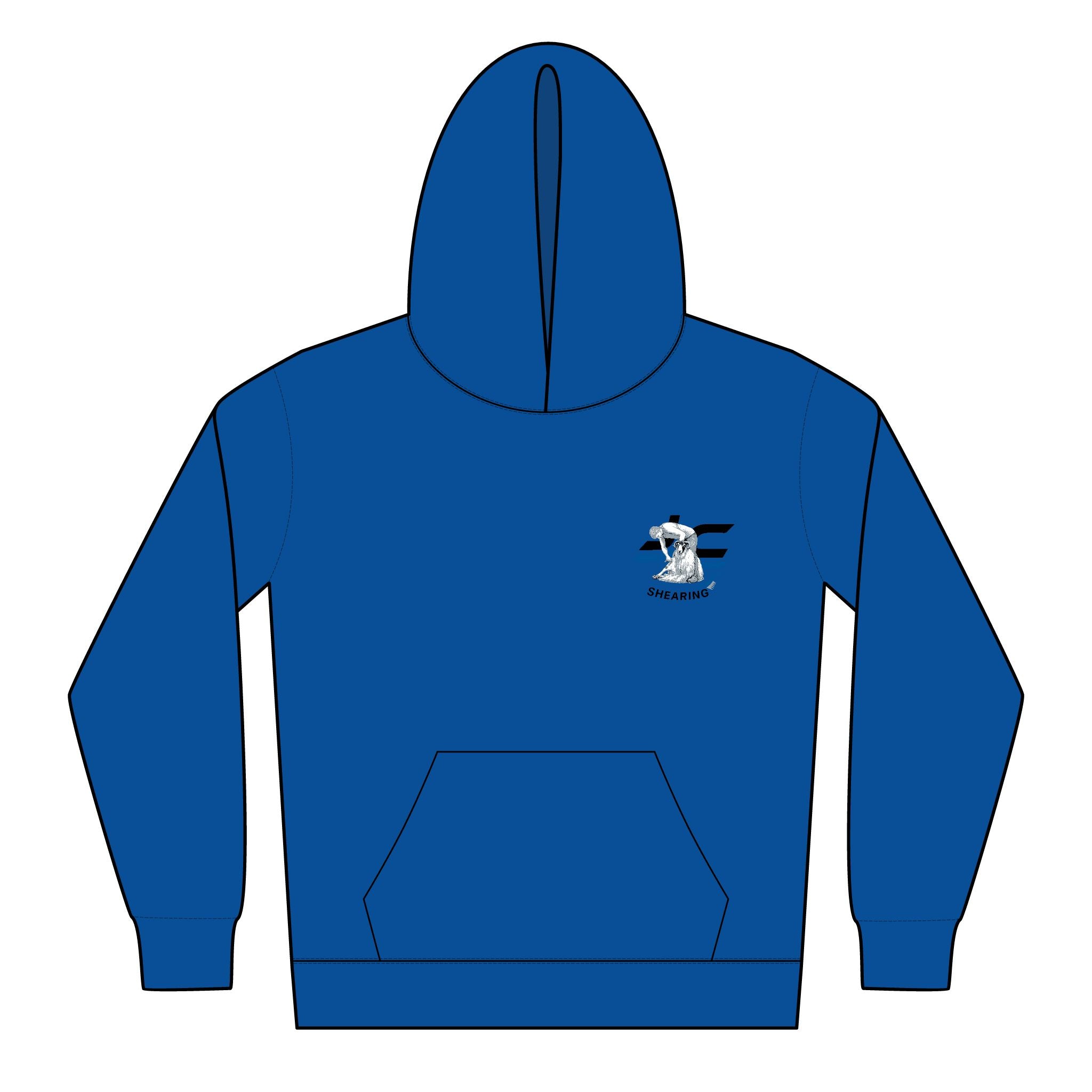 Youth Surf Shark Hoodie - Cute Surfing Shark Graphic Kids Pullover