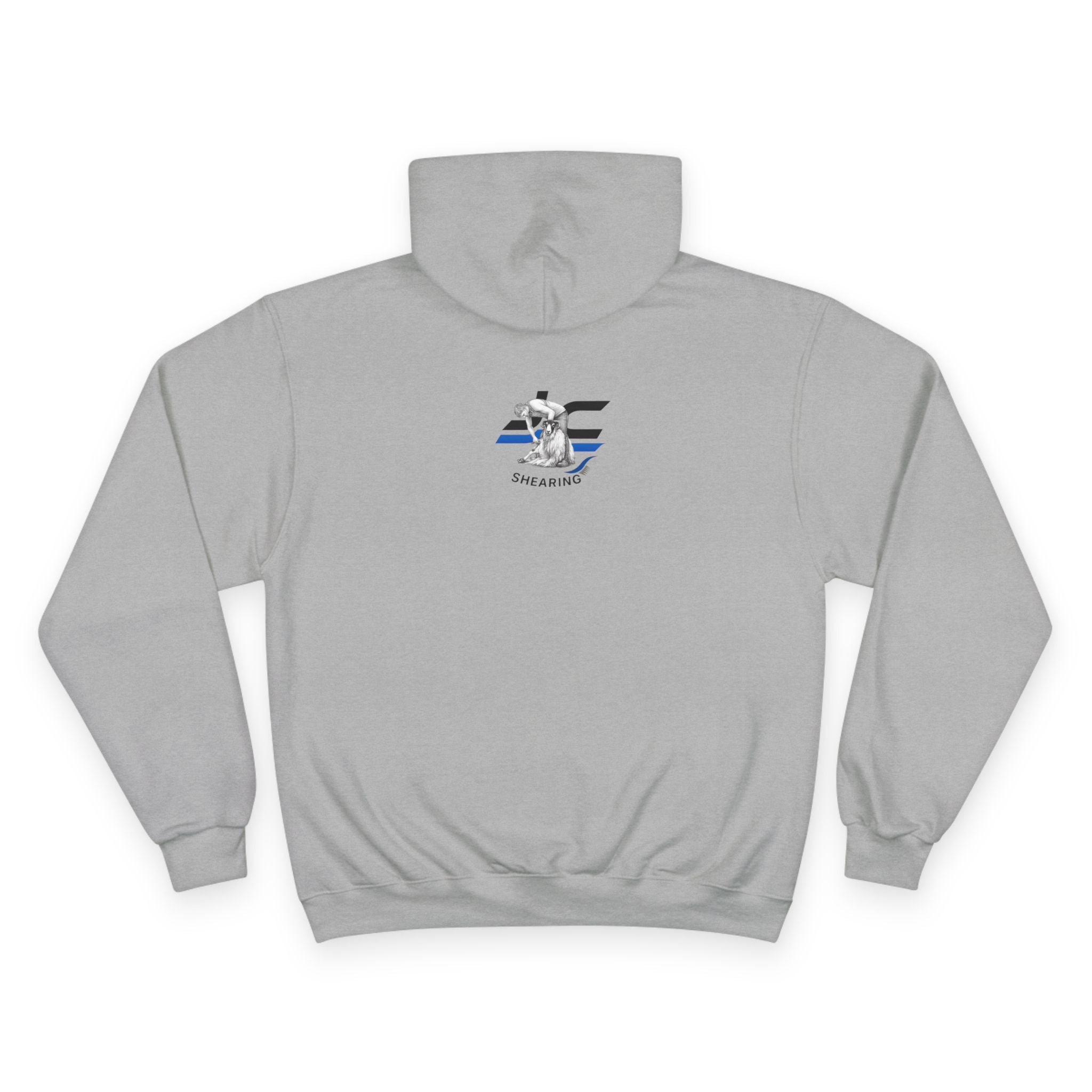 Champion Hoodie — "Clip It Like You Mean It" Shear Hard Work Hard Graphic Hoodie