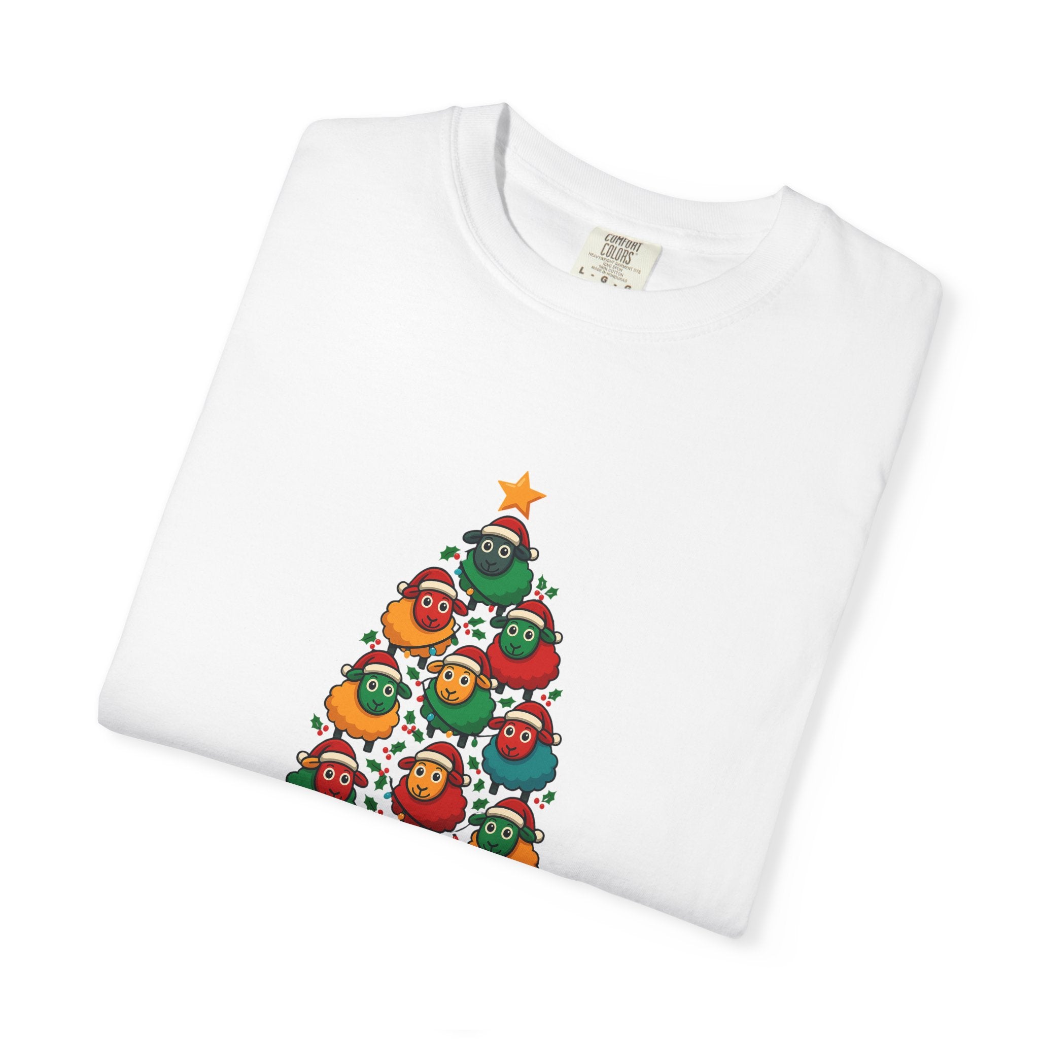 Christmas Tree Sheep Graphic T-Shirt