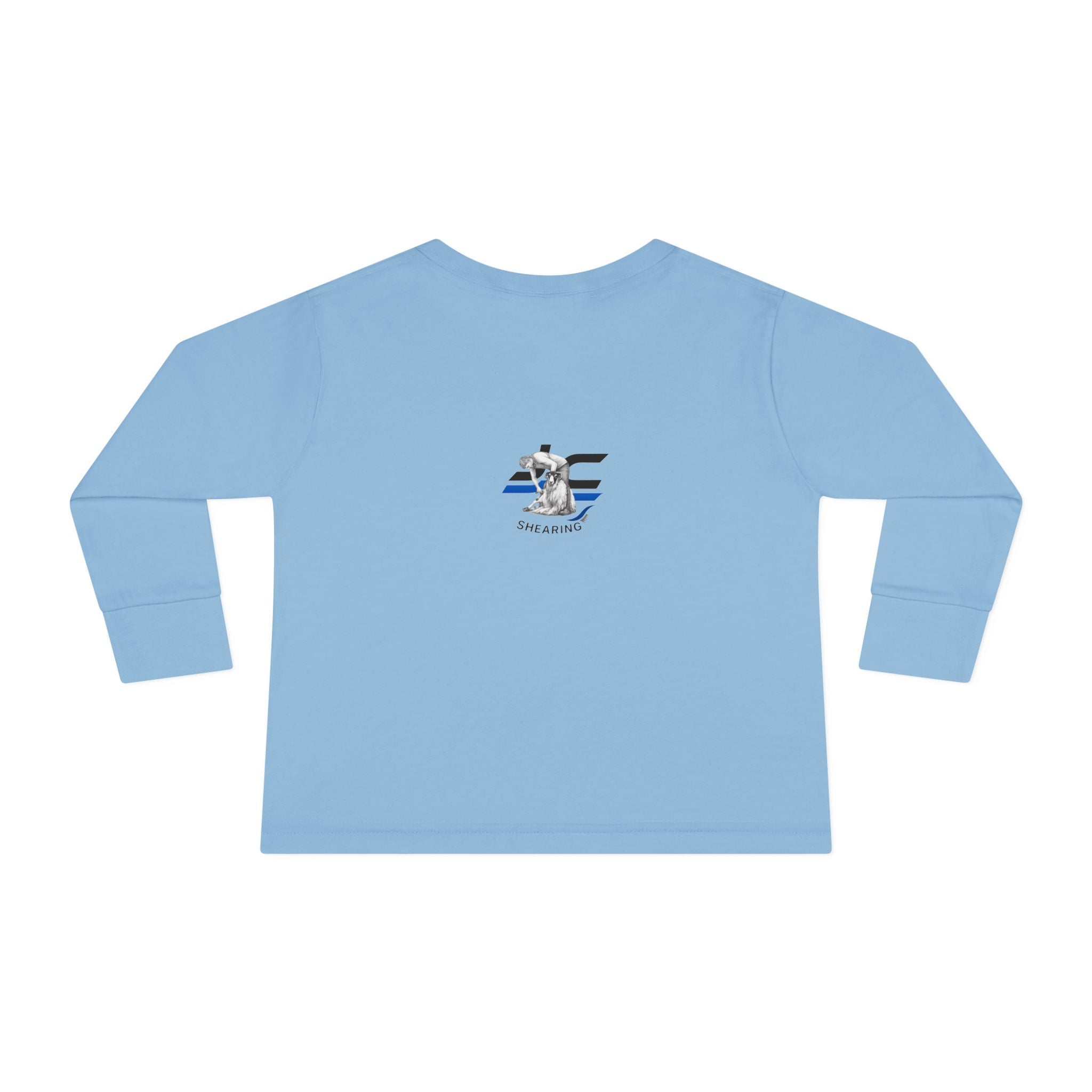 Toddler Long Sleeve Tee — Cute Sheep Christmas Tree Holiday Shirt