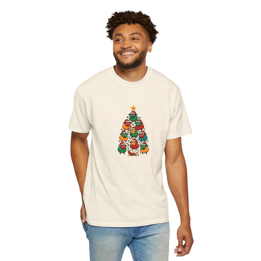 Christmas Tree Sheep Graphic T-Shirt